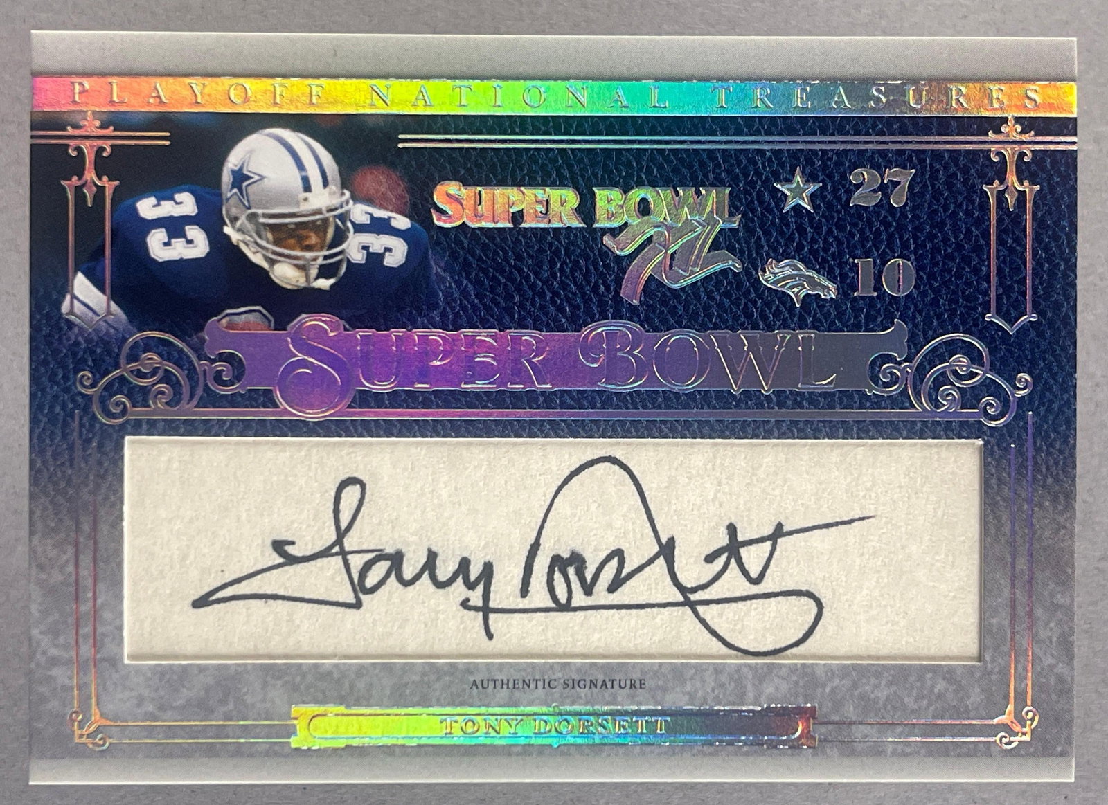 2007 National Treasures Super Bowl Auto Tony Dorsett 28/50 (1 of 2)
