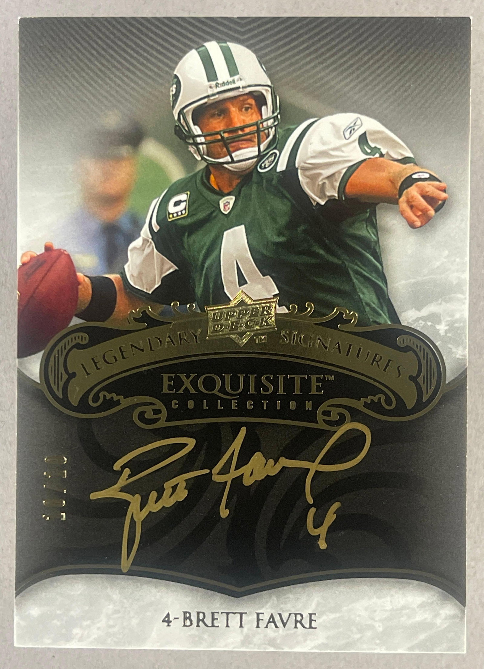 2008 Exquisite Legendary Signatures Brett Favre 10/10 (1 of 2)