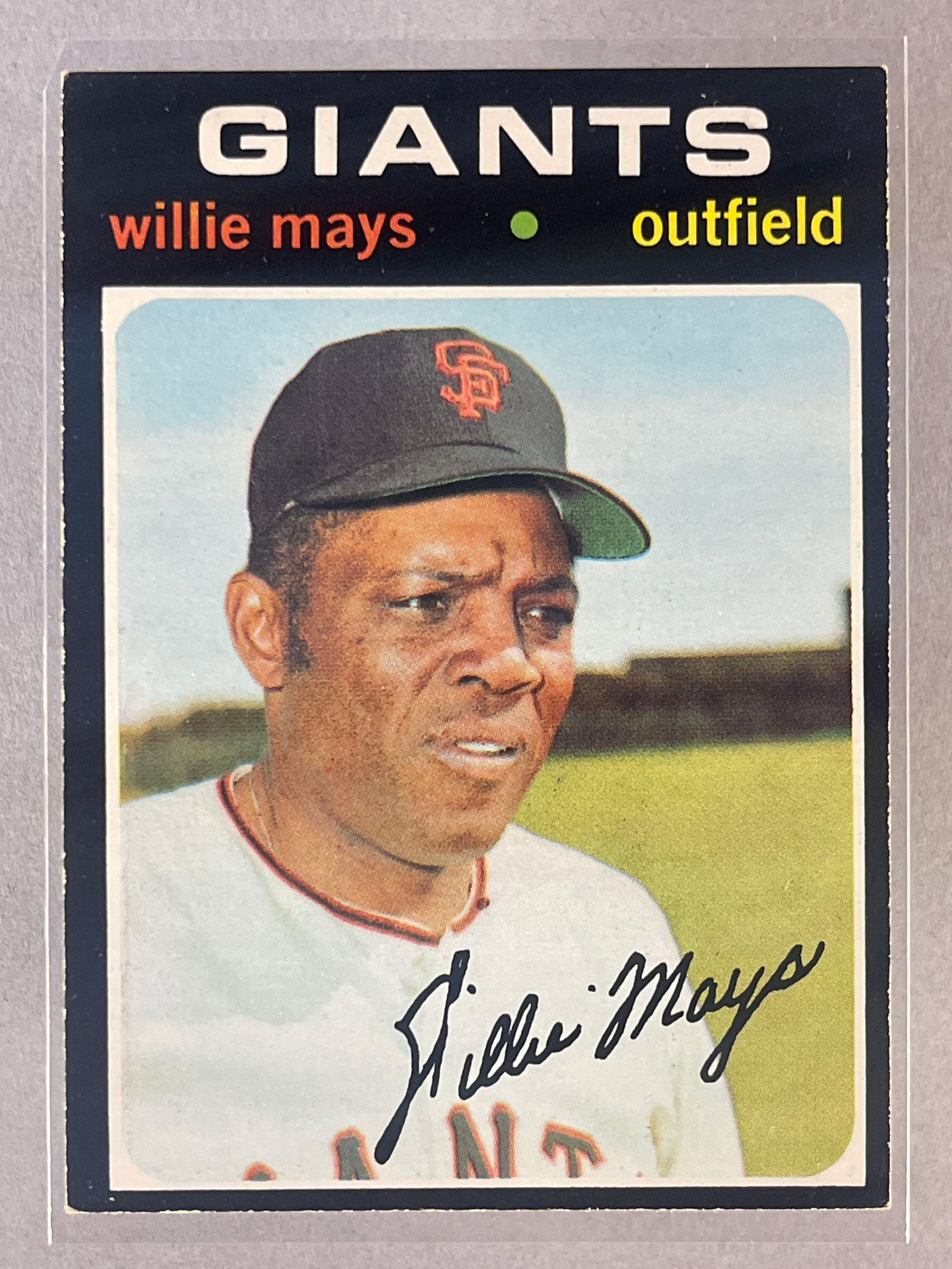 1971 Topps Willie Mays #600: 1971 Topps Willie Mays #600, Sharp card, EX - EXMT