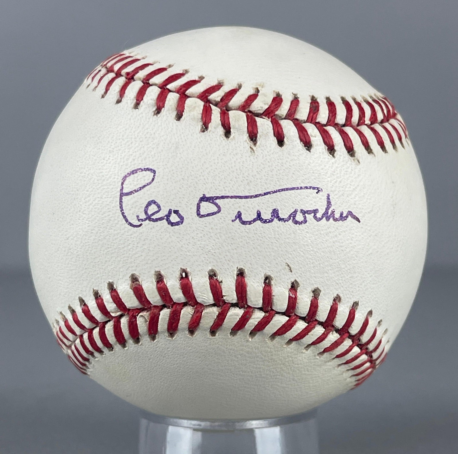 Leo Durocher Signed Official MLB Rawlings Baseball with JSA COA (1 of 4)