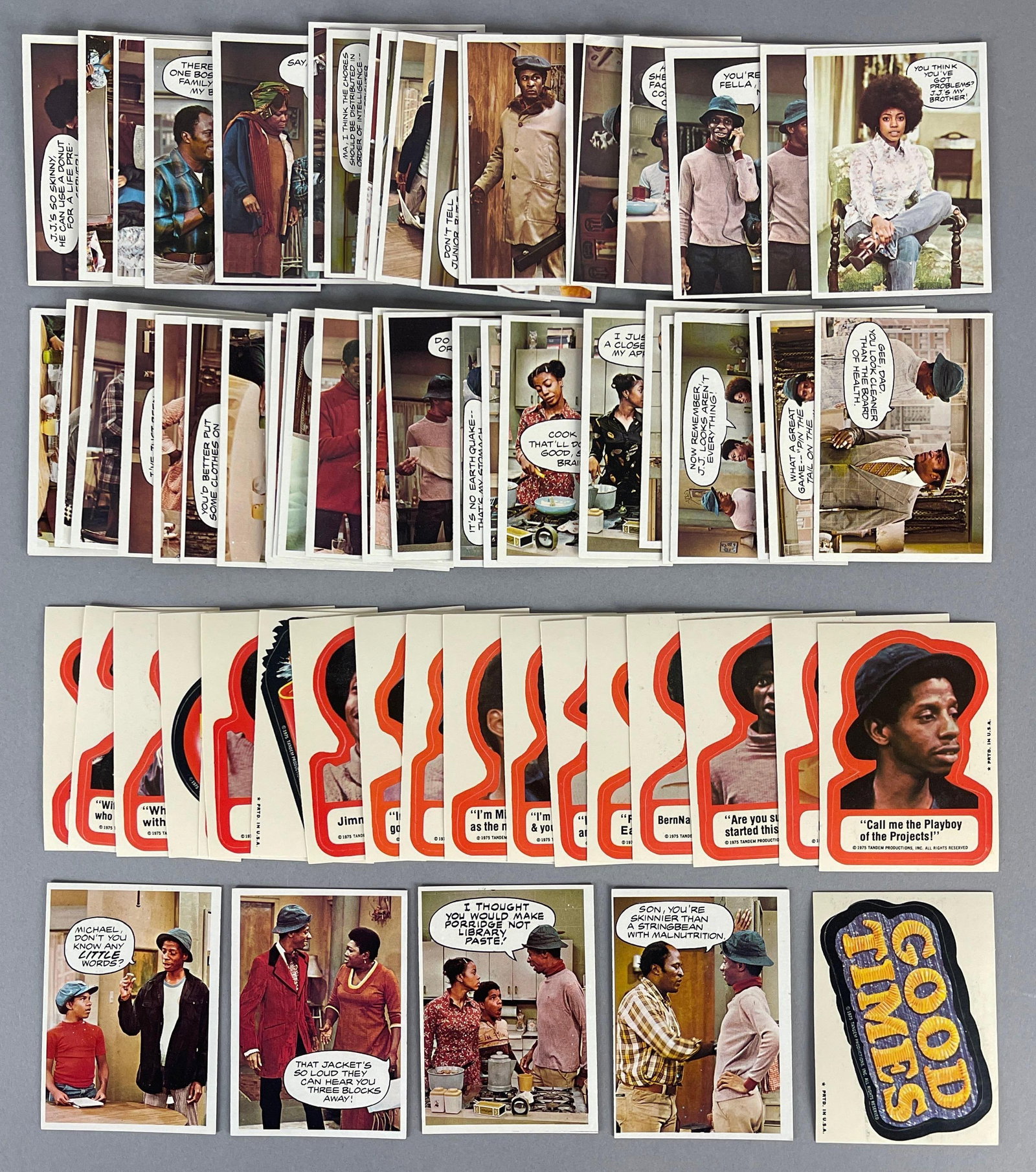 1975 Topps Good Times Complete High-Grade Set + Sticker near Set (1 of 2)