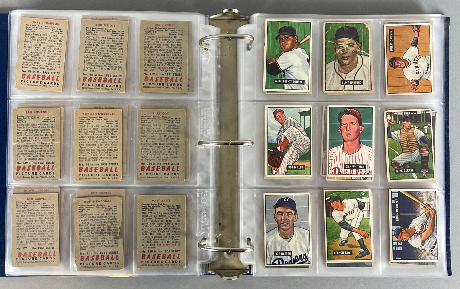 270 - 1951 Bowman Baseball Cards with HOFs and Stars: Conditions vary, Low - VGEX