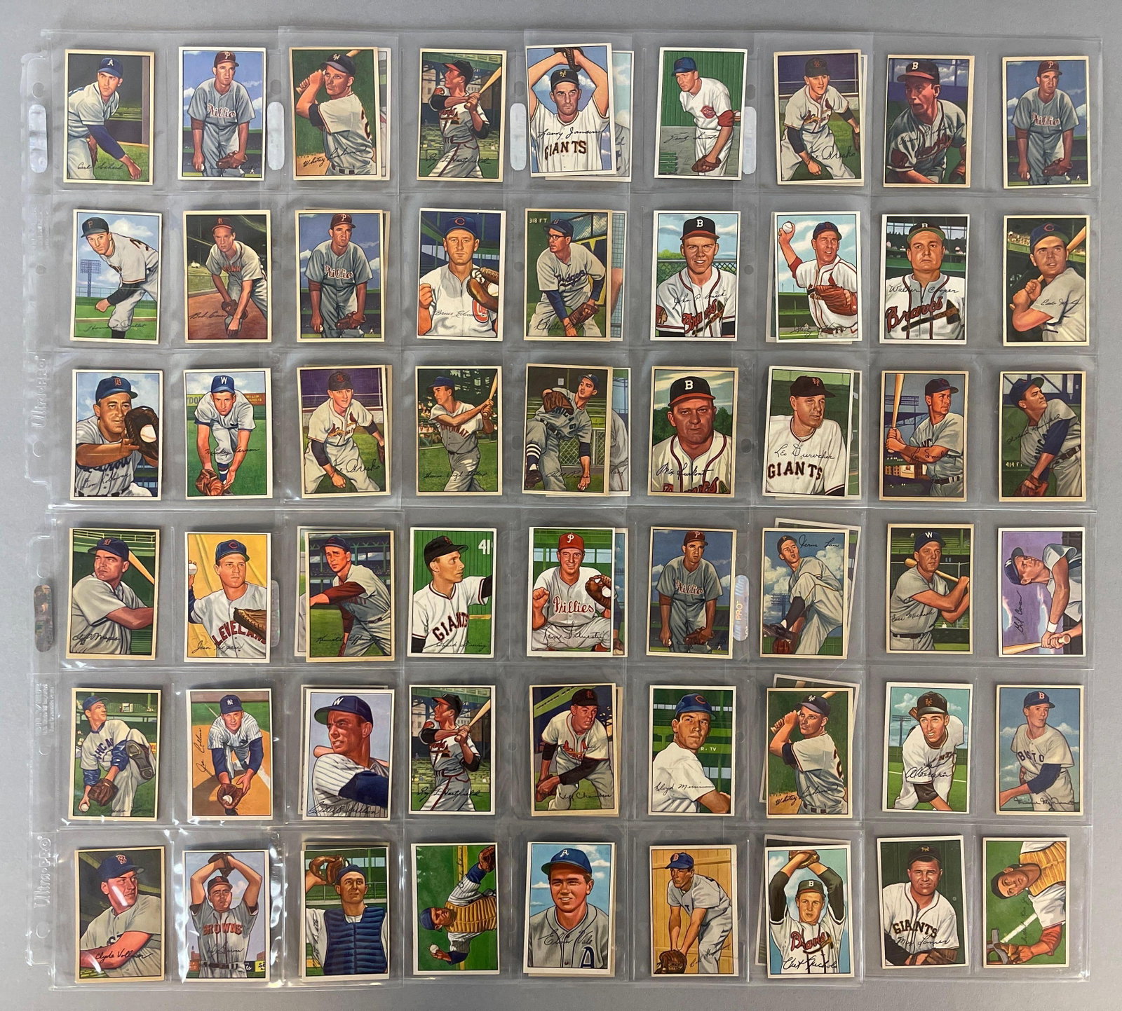 72 - 1952 Bowman Baseball High-Grade Cards with HOFs and Stars (1 of 10)