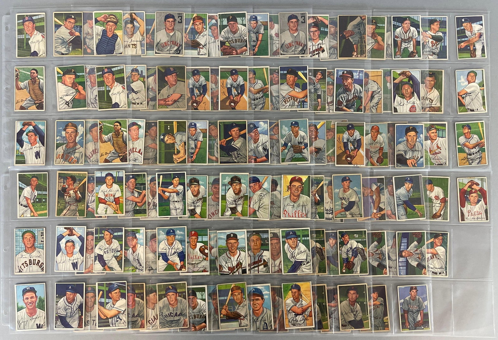 160+ 1952 Bowman Baseball Cards with Stars (1 of 7)