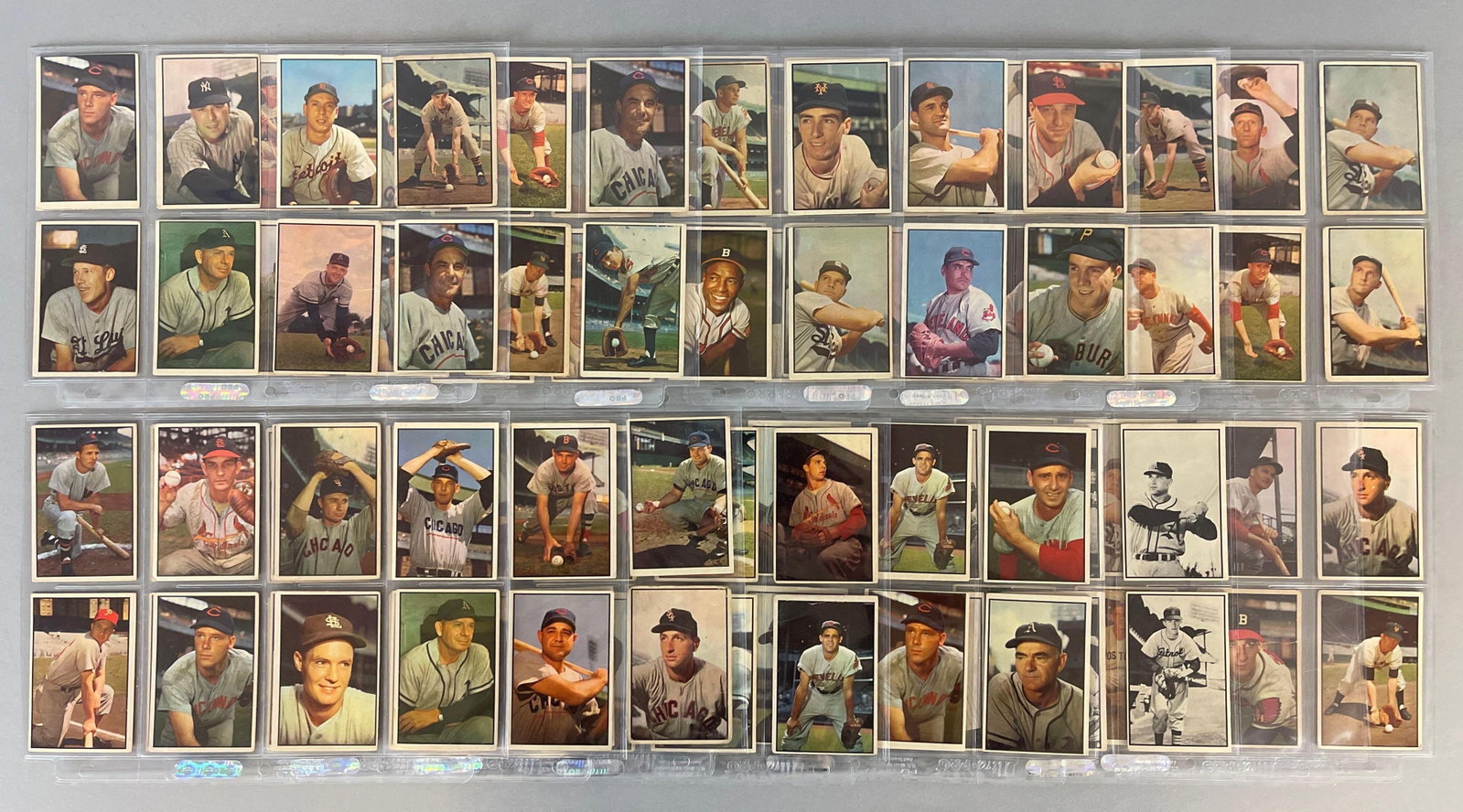 96 - 1953 Bowman Color and 6 - Bowman Black and White Baseball Cards with HOFs and Stars (1 of 11)