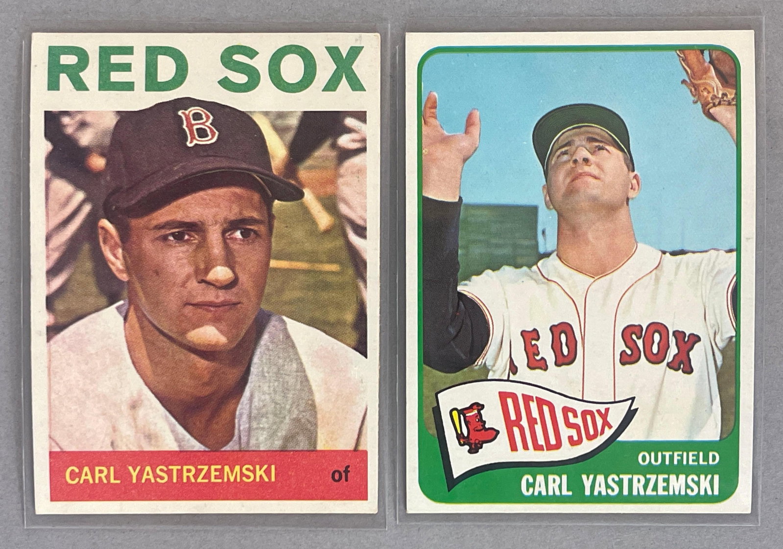 1964 and 65 Topps Carl Yastrzemski Cards (1 of 2)