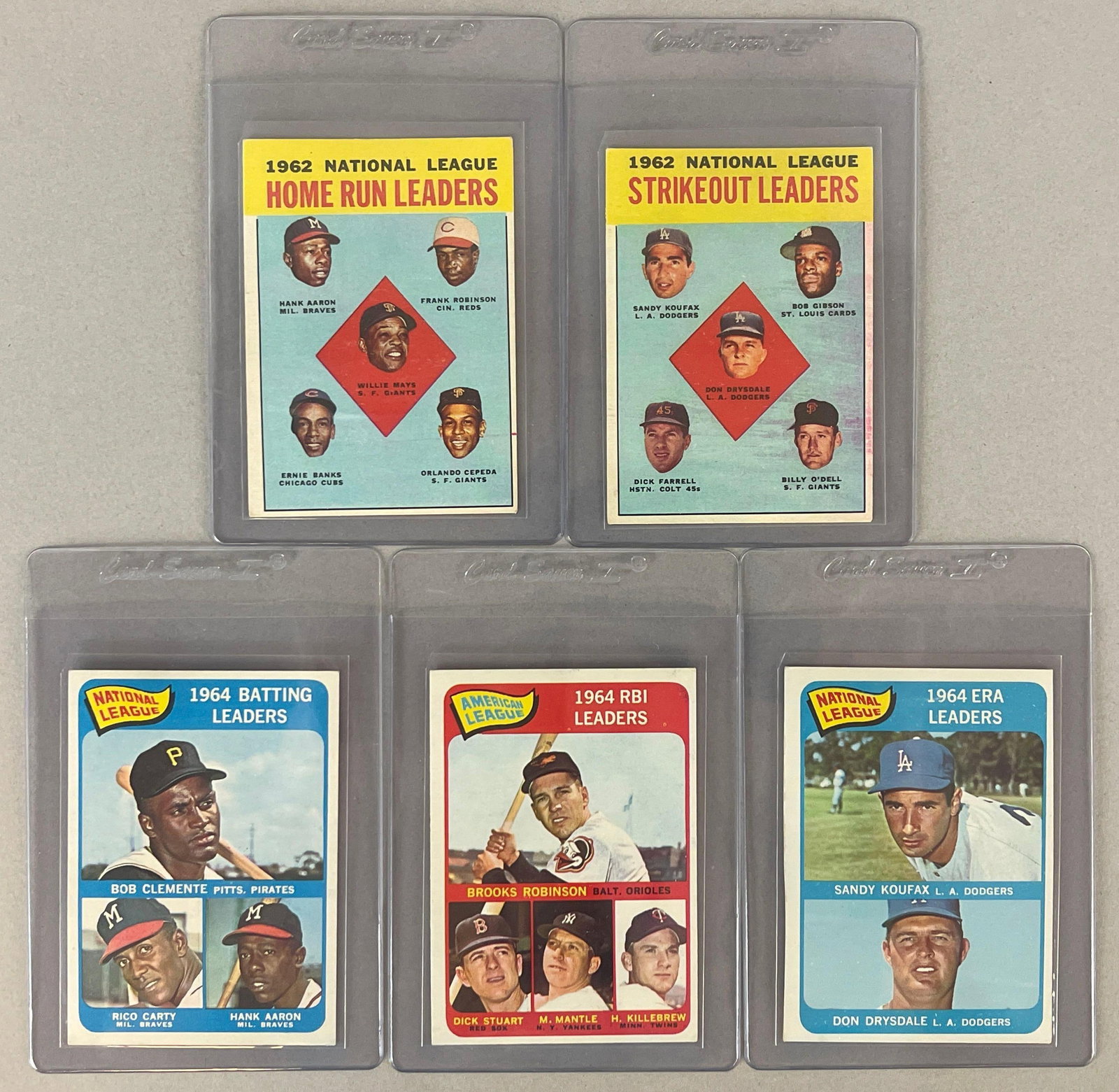 5 - 1963 and 65 Topps Baseball Leader Cards (1 of 2)