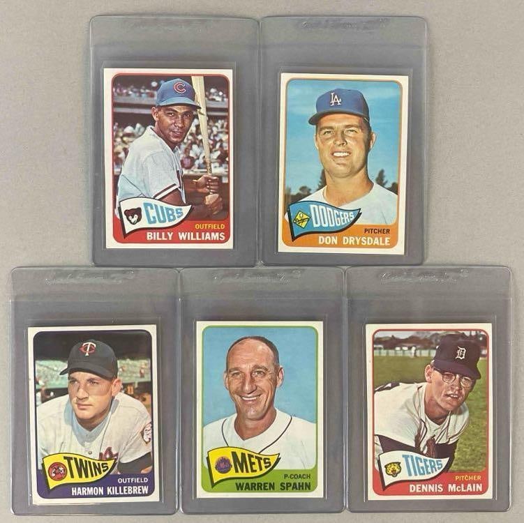 5 - 1965 Topps Baseball HOFs and Rookie Cards (1 of 2)