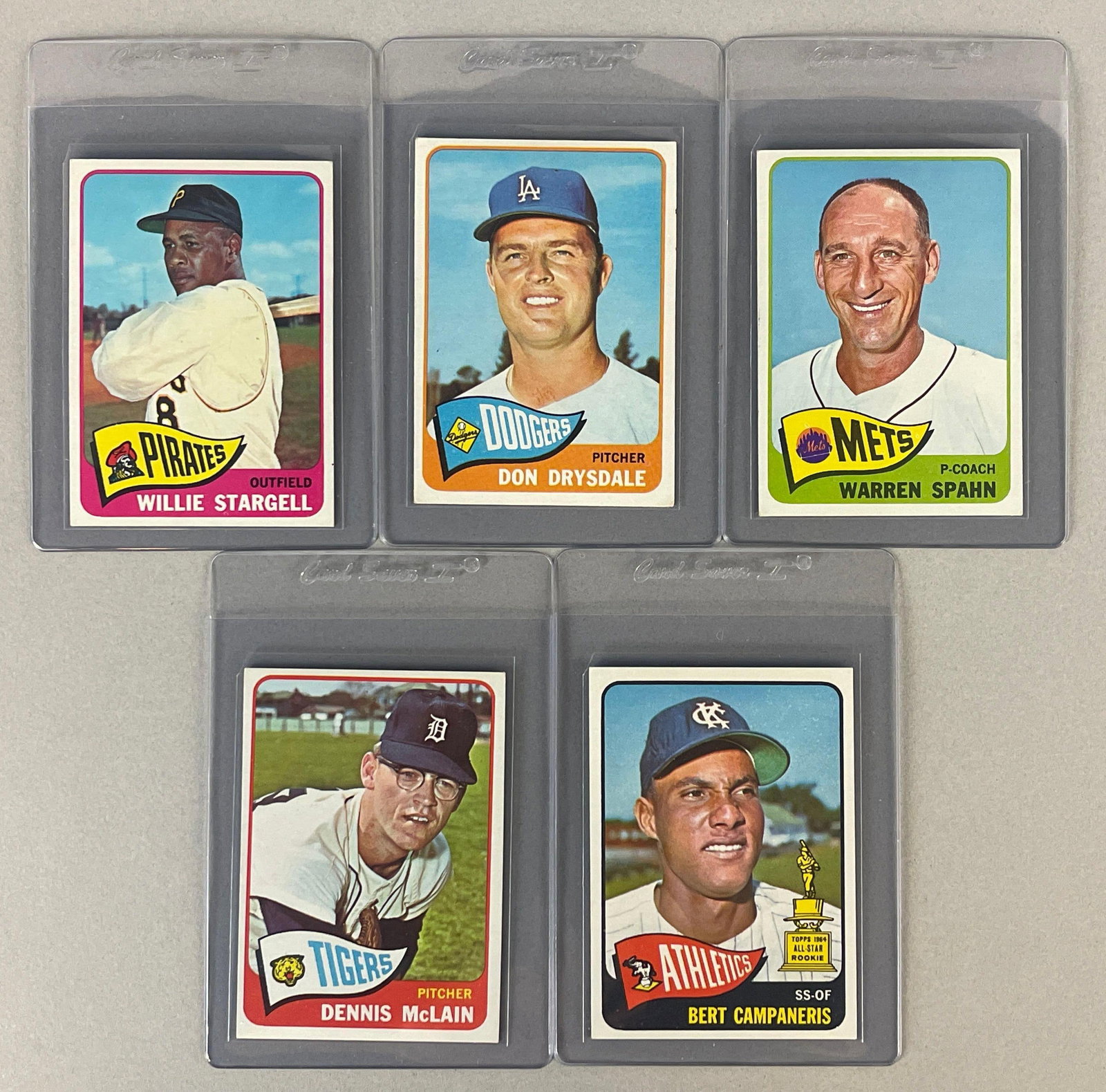 5 - 1965 Topps Baseball HOFs and Rookie Cards (1 of 2)