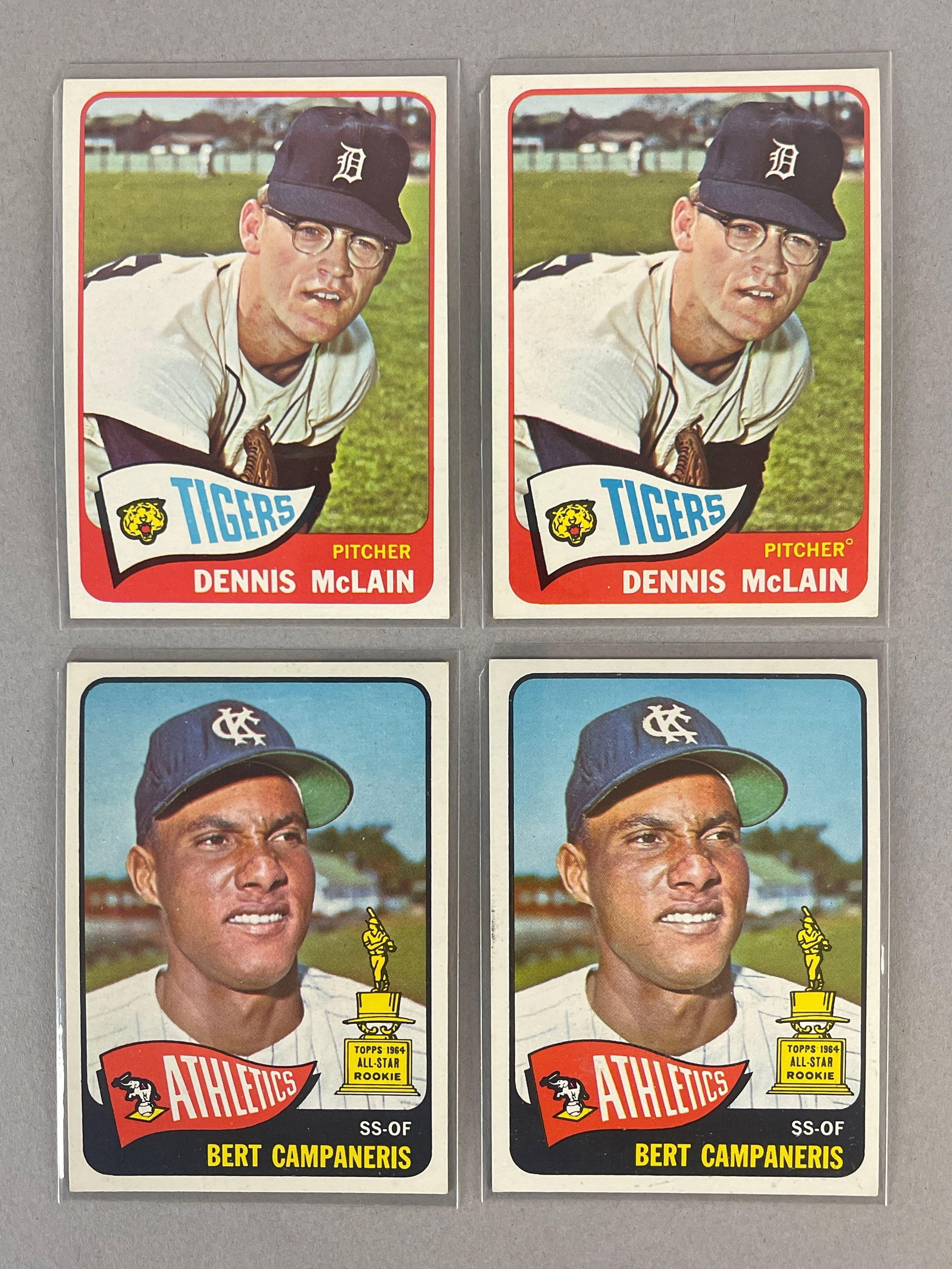 4 - 1965 Topps Dennis McLain and Bert Campaneris Rookies (1 of 2)