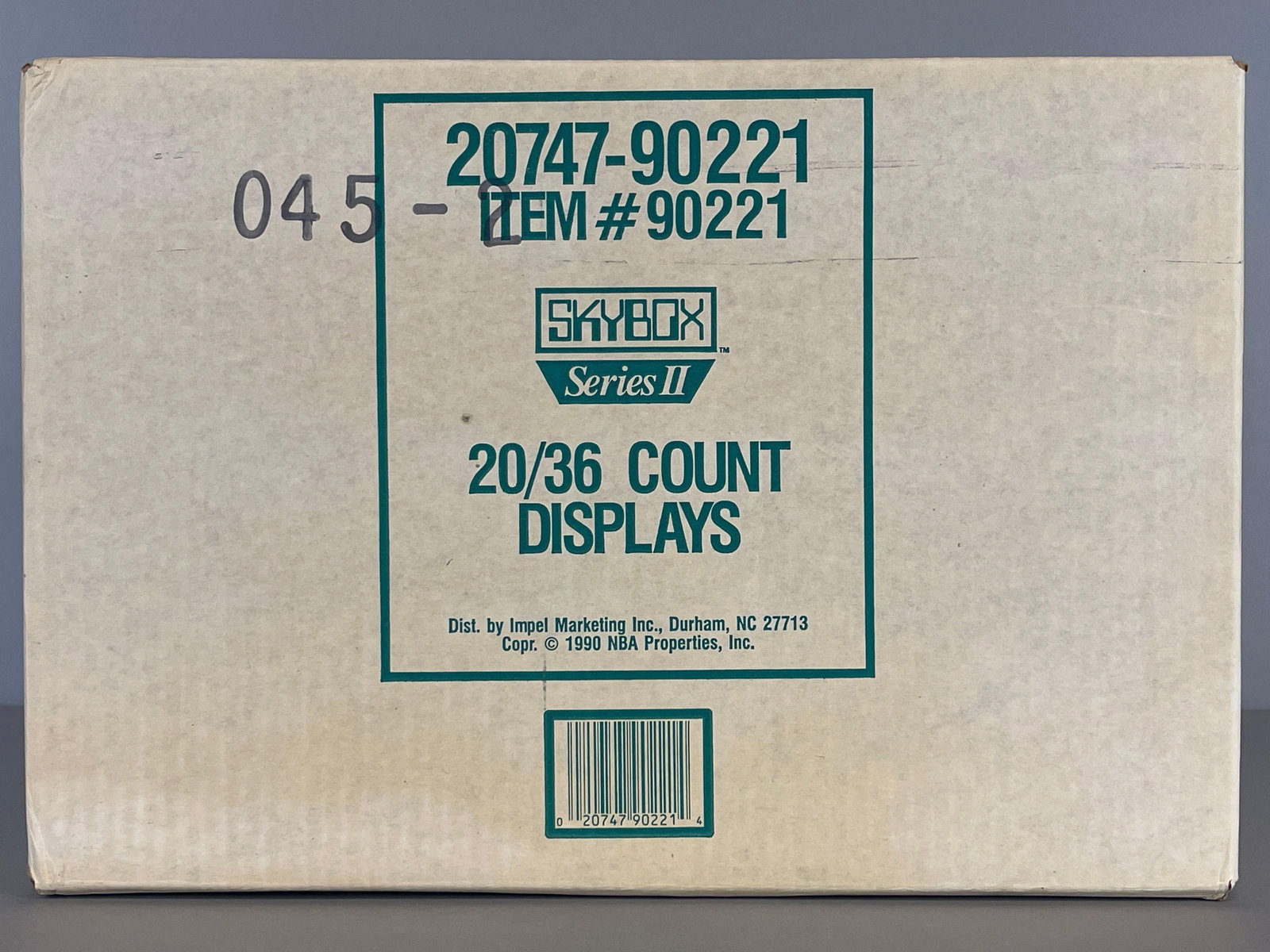 1990 Skybox Series 2 Basketball Factory Sealed Case of 20 Boxes (1 of 4)