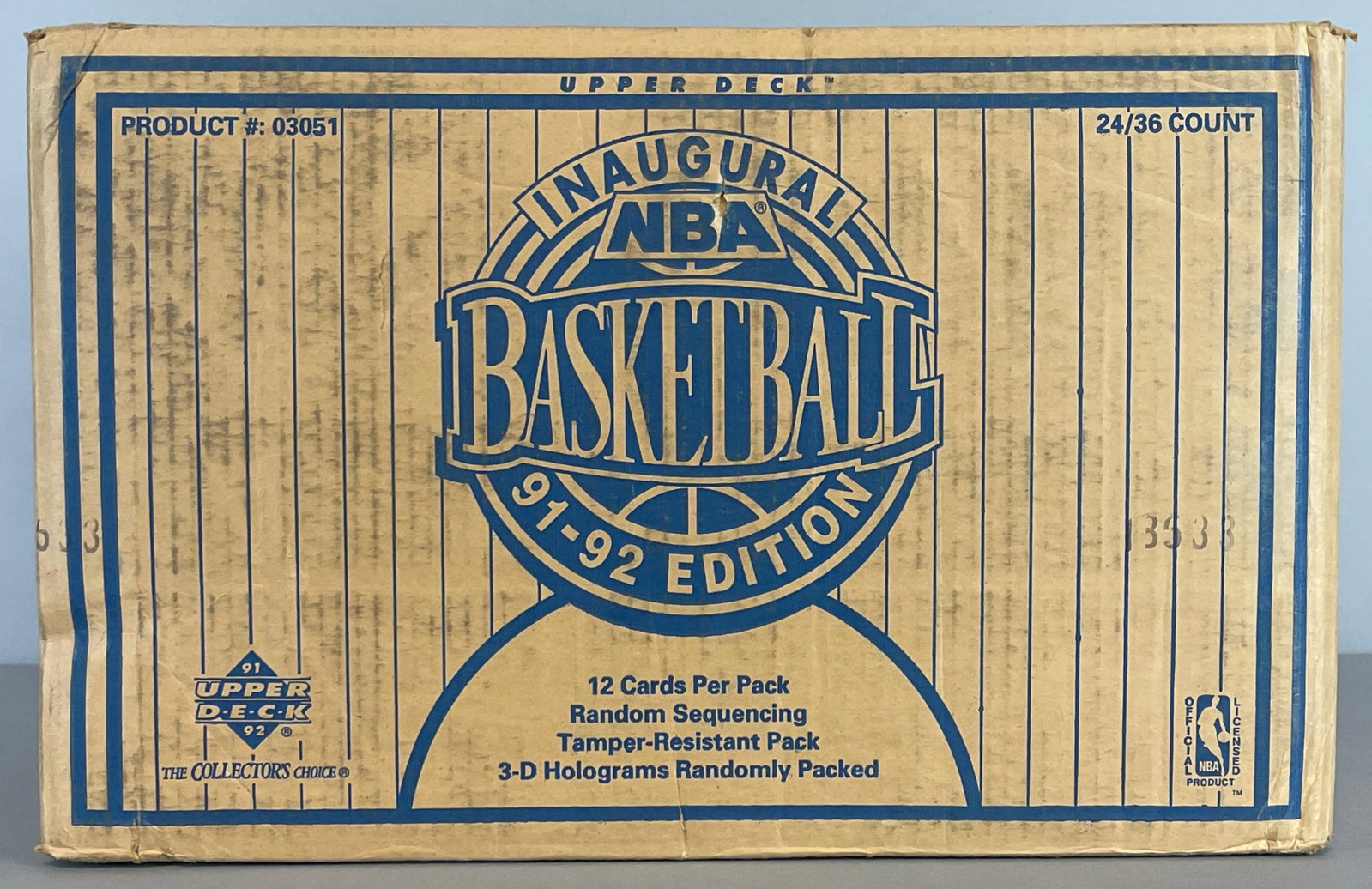 1991 Upper Deck Basketball Factory Sealed Case of 24 Boxes (1 of 3)
