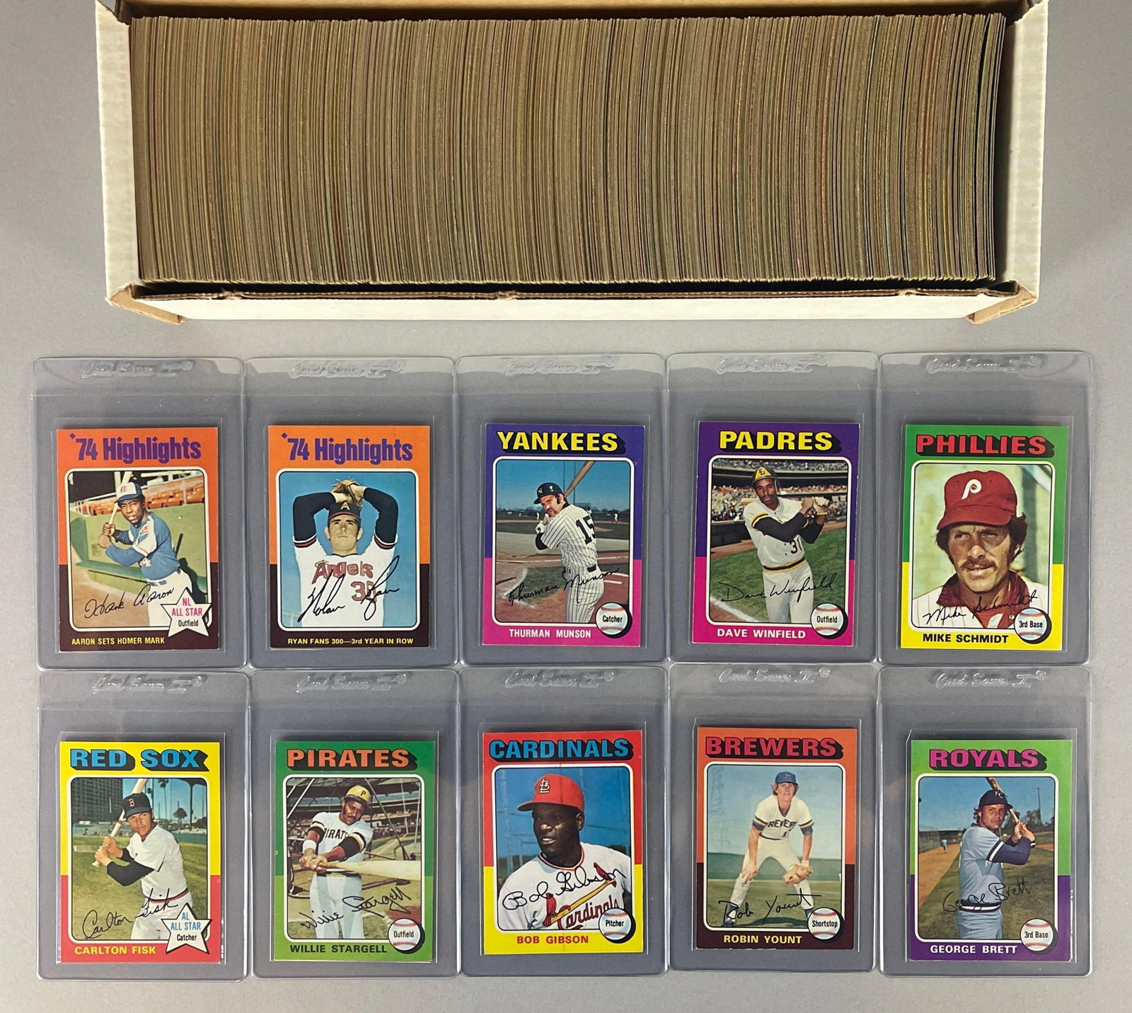 1975 Topps Baseball Complete High-Grade Set: Conditions vary, EX - NMMT, Overall nice sharp set, Detailed list in last photo