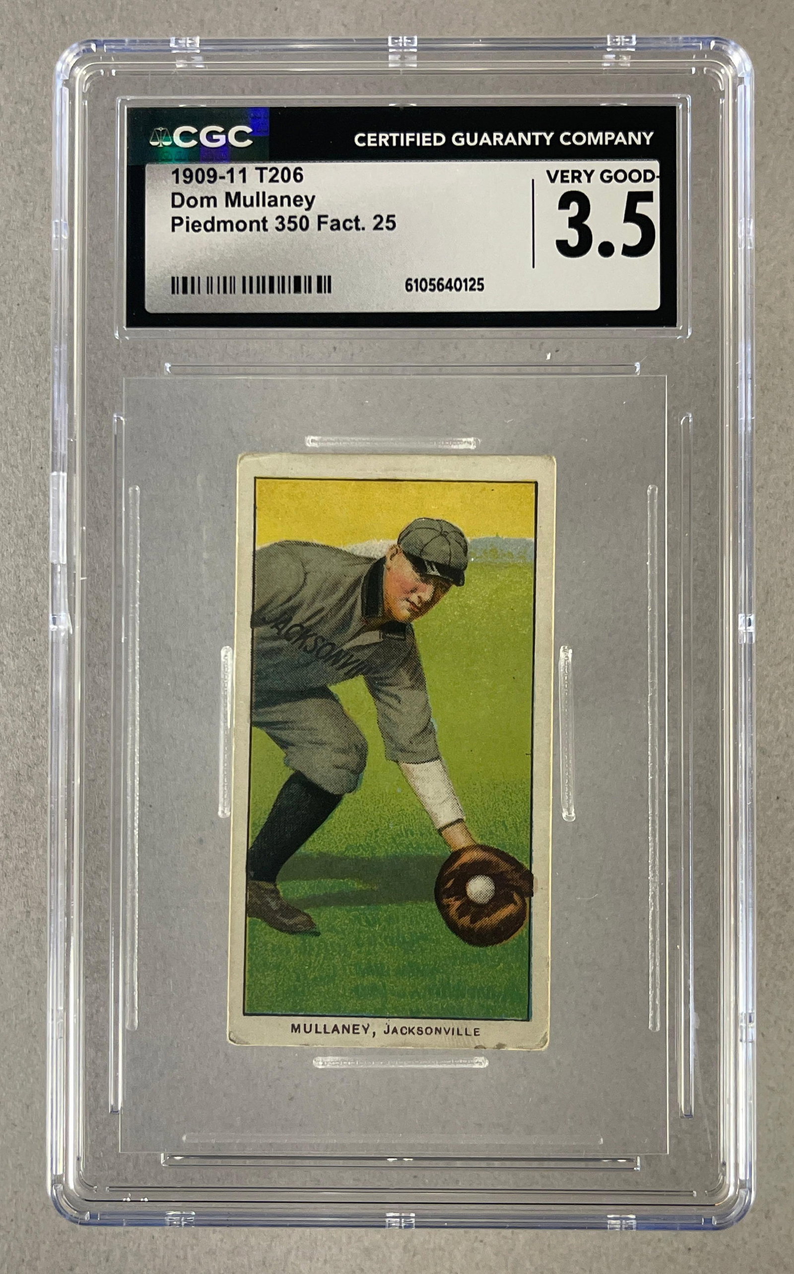1909 - 11 T206 Dom Mullaney Piedmont 350/25 CGC 3.5 (1 of 2)