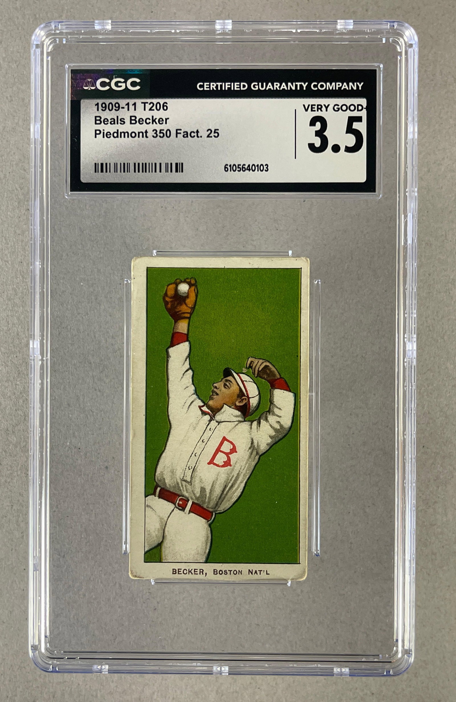 1909 - 11 T206 Beals Becker Piedmont 350/25 CGC 3.5 (1 of 2)
