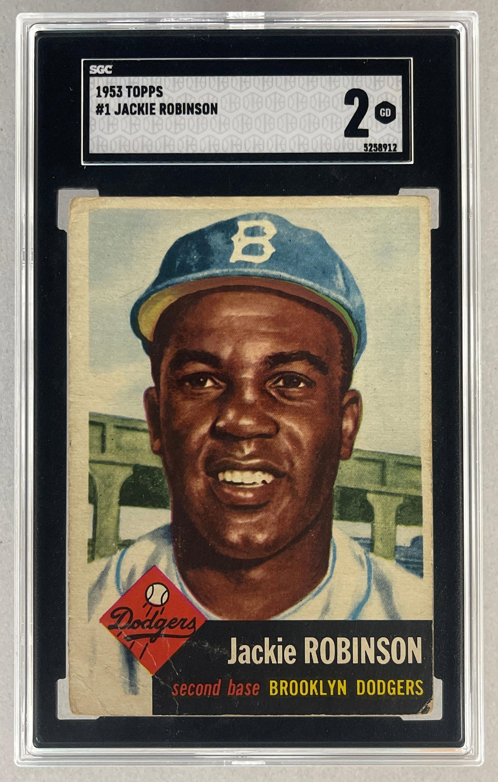 1953 Topps Jackie Robinson #1 SGC 2 (1 of 2)