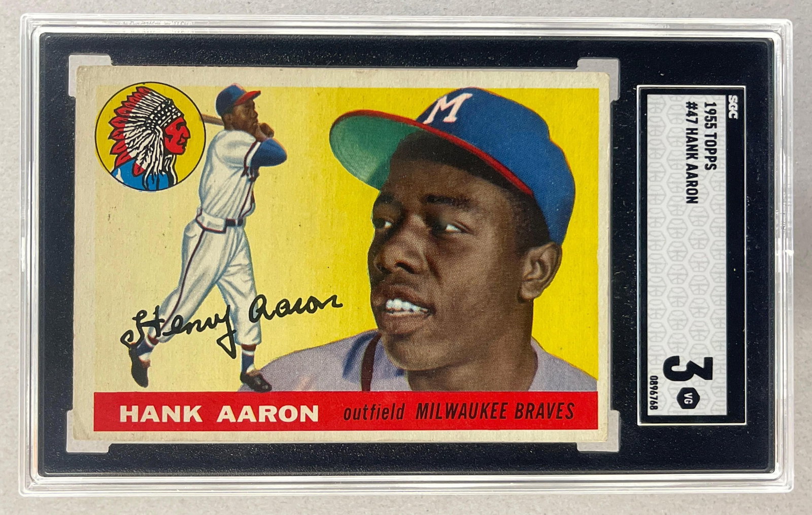 1955 Topps Hank Aaron #47 SGC 3 (1 of 2)