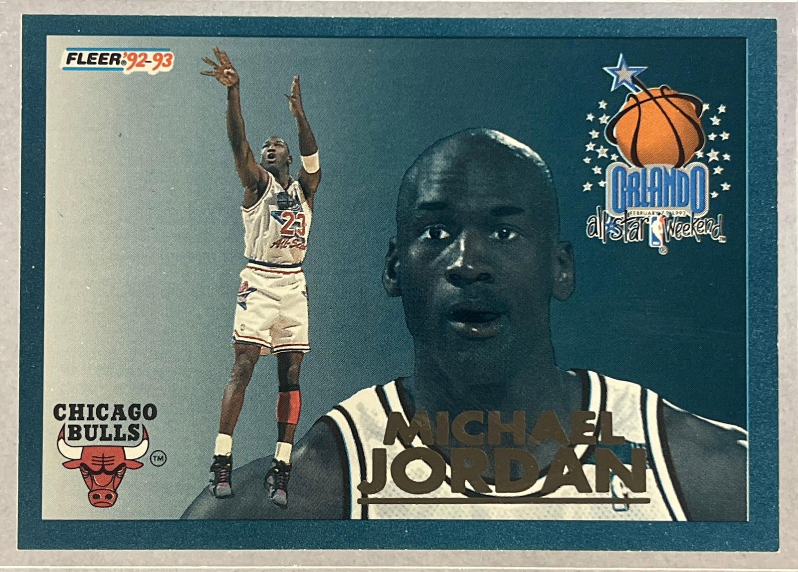1992 Fleer All-Stars Michael Jordan #6: 1992 Fleer All-Stars Michael Jordan #6, Great insert card