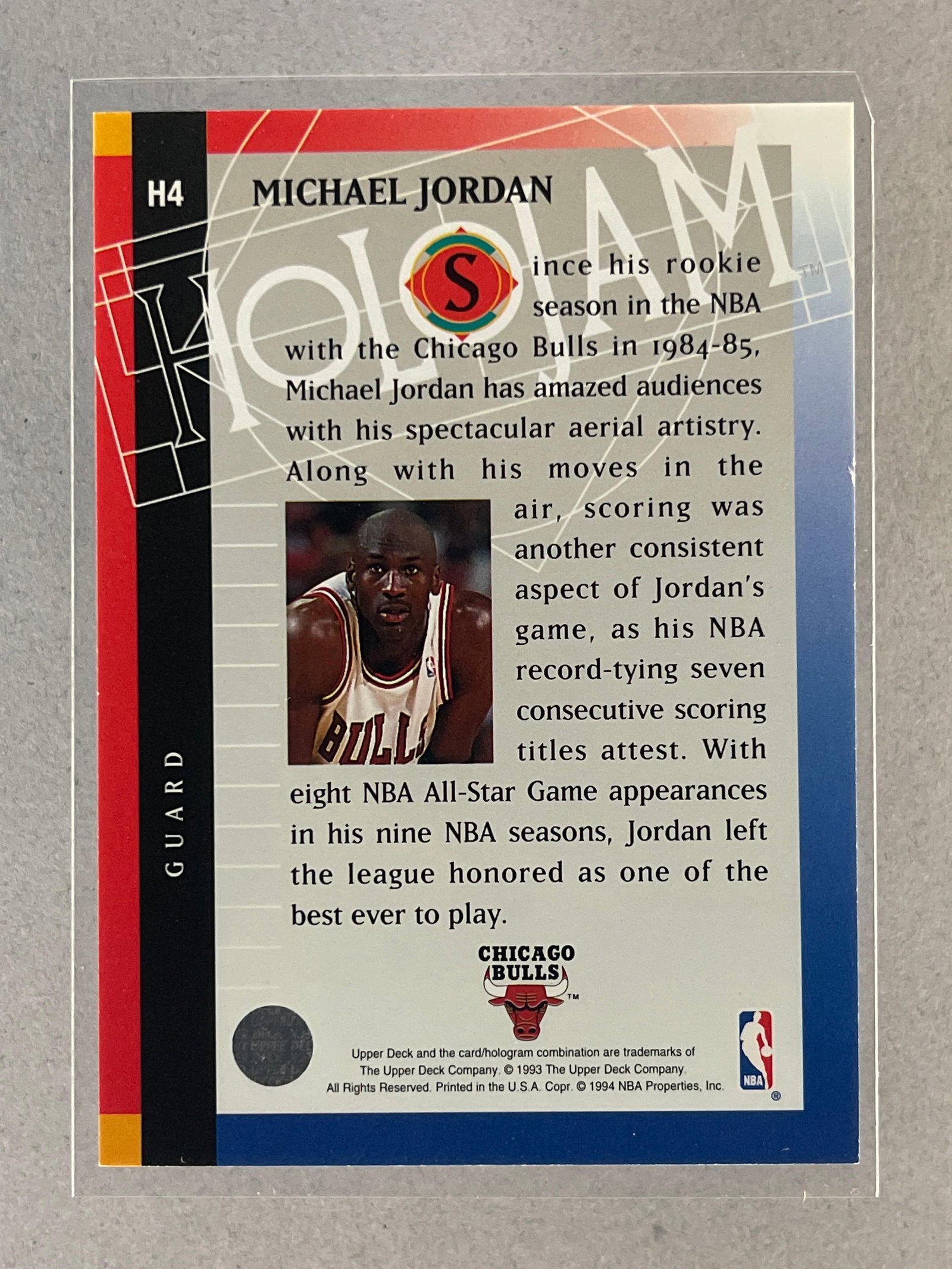 1993 Upper Deck Holo Jam Michael Jordan #H4 - 2