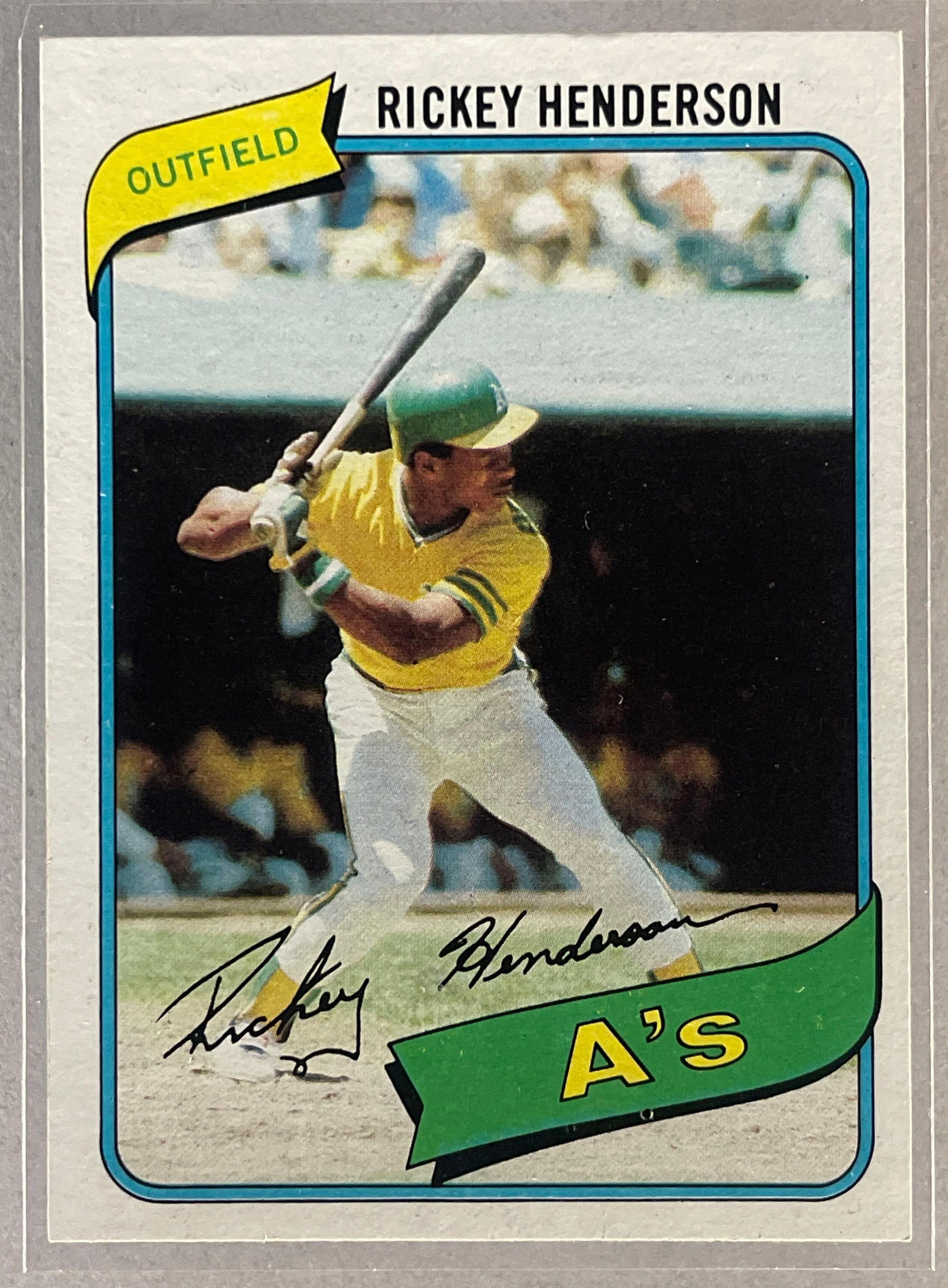 1980 Topps Rickey Henderson #482 Rookie: 1980 Topps Rickey Henderson #482 Rookie, EXMT - NM, Nice card