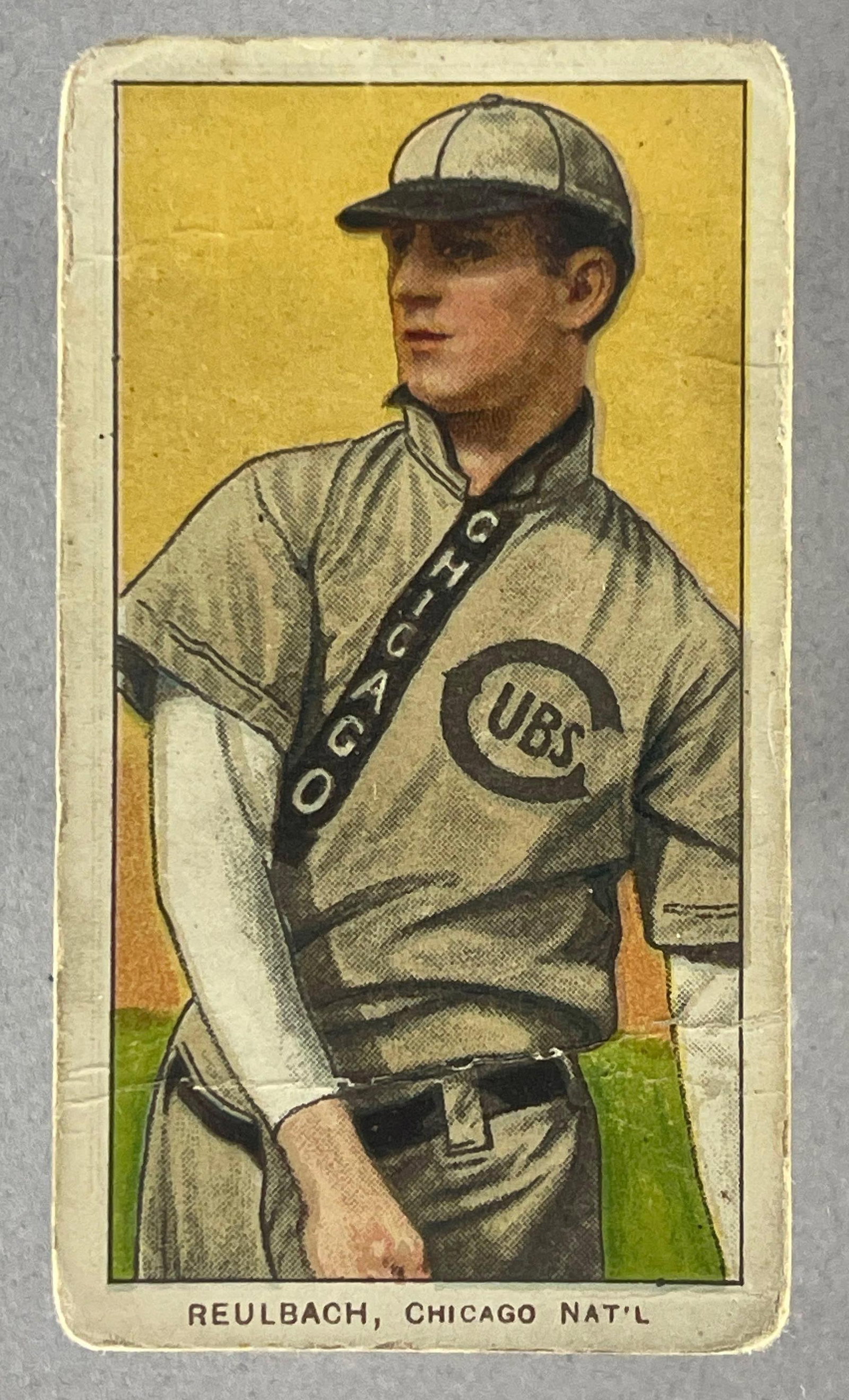 1909 - 11 Ed Reulbach No Glove Showing Old Mill (1 of 2)