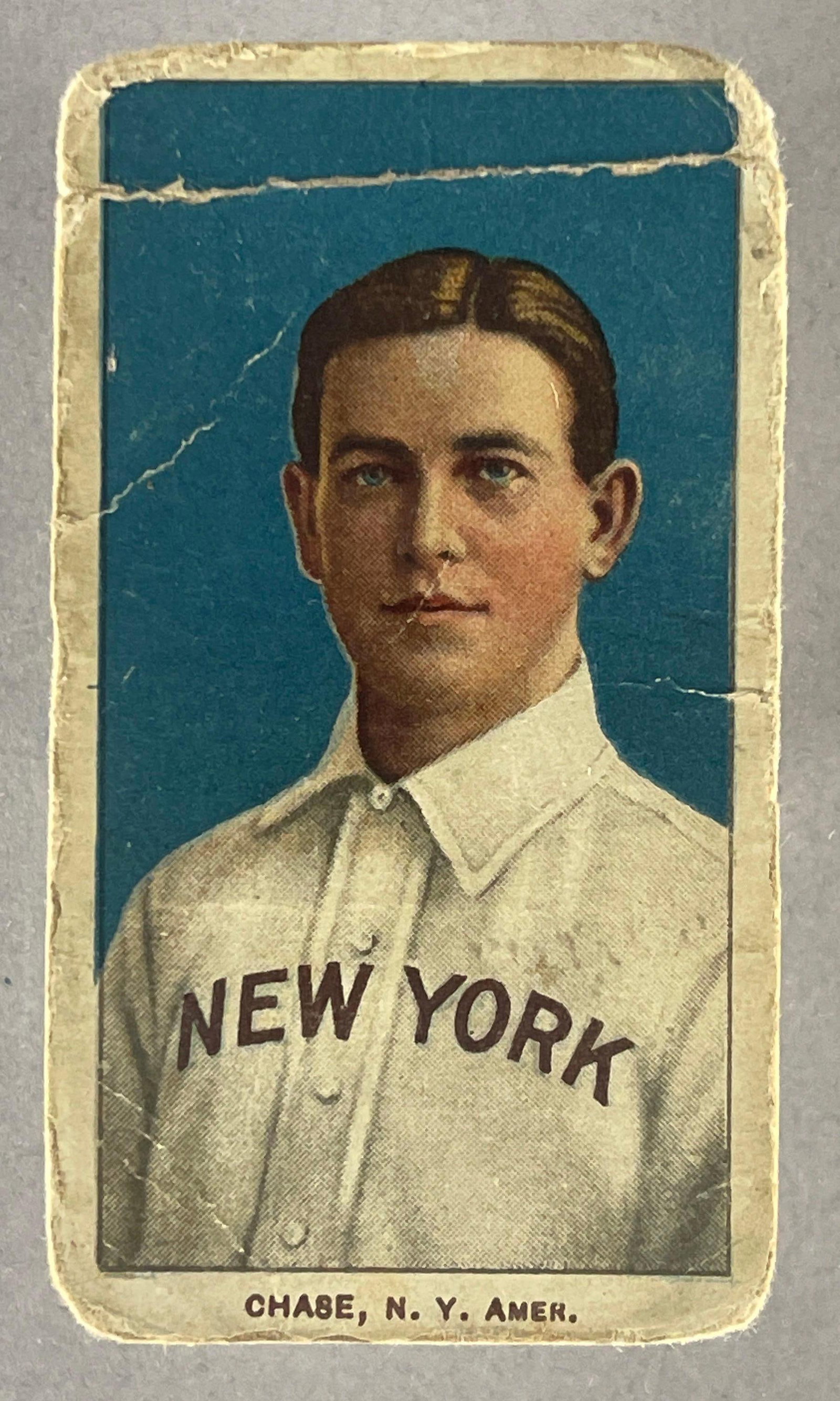 1909 - 11 T206 Hal Chase Portrait Blue Sweet Caporal 350/30: 1909 - 11 T206 Hal Chase Portrait Blue Sweet Caporal 350/30, Low