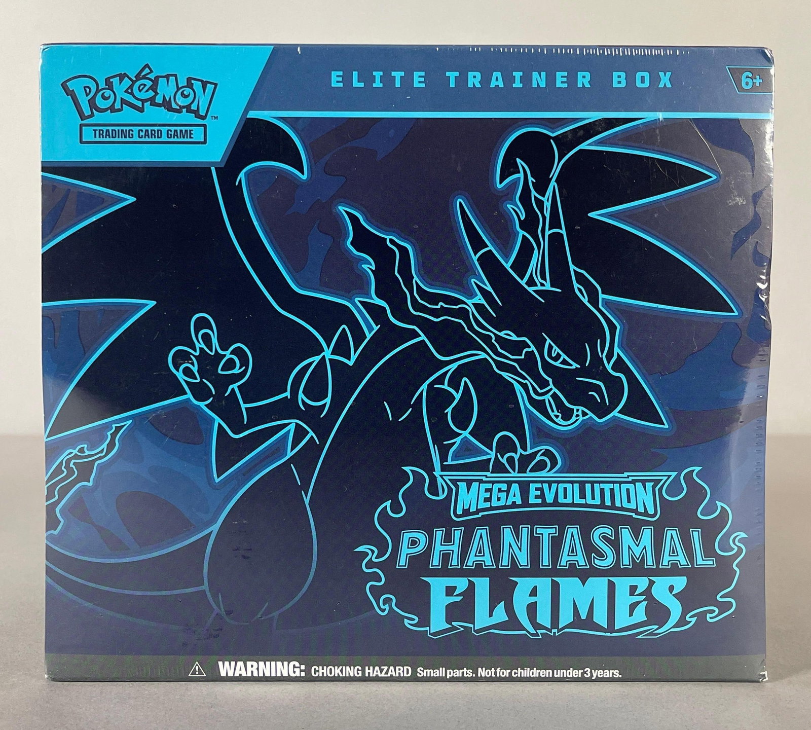 2025 Pokemon Mega Evolution Phantasmal Flames Sealed ETB: Includes 9 - Booster packs, 40 - Energy Cards, Collectors Box, and More
