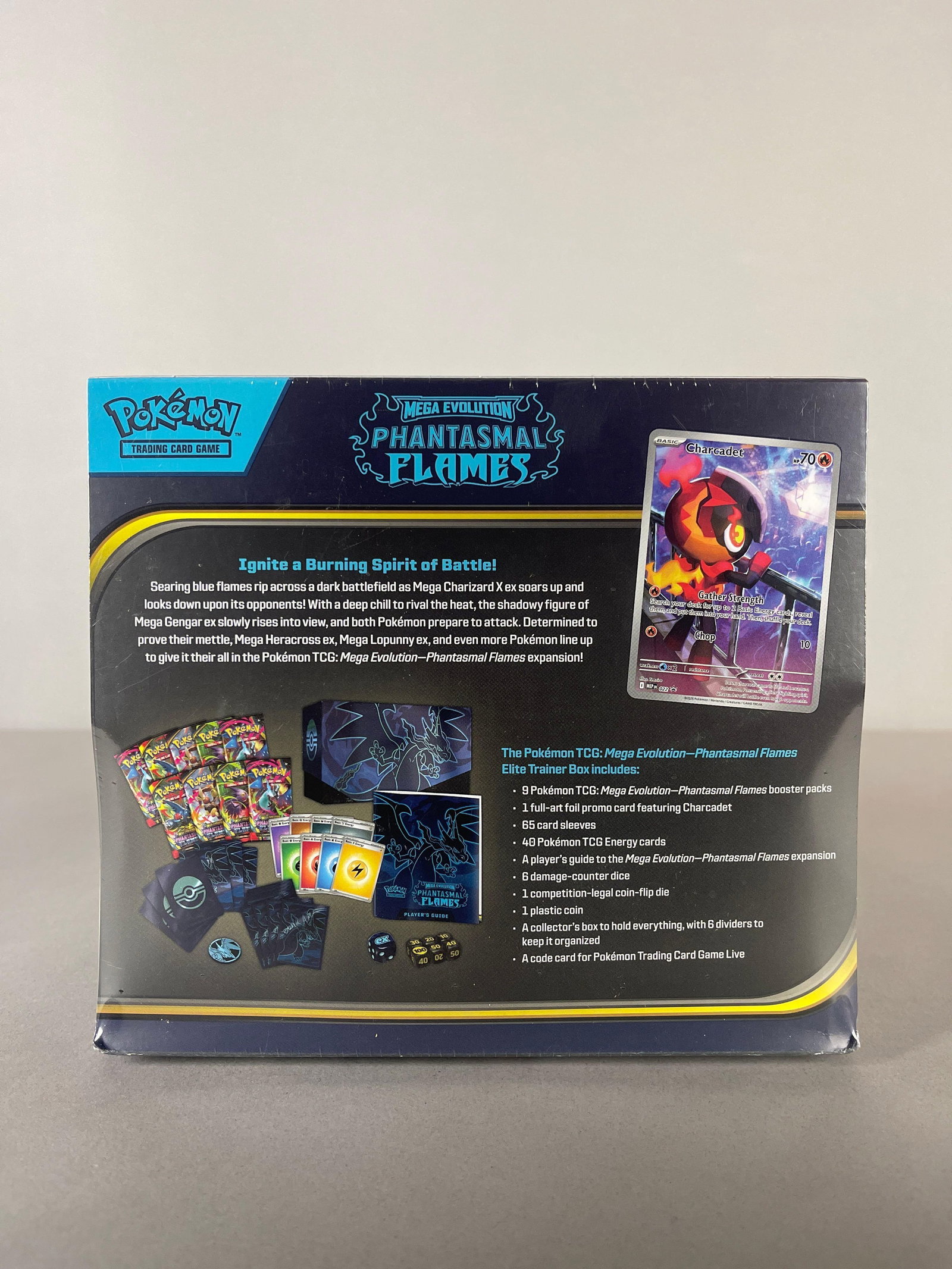 2025 Pokemon Mega Evolution Phantasmal Flames Sealed ETB - 2
