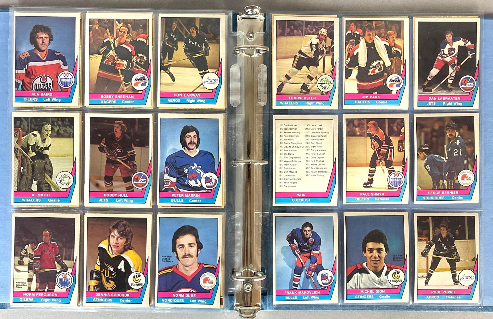1977 O-Pee-Chee WHA Hockey Complete High-Grade Set: Conditions EX - NMMT