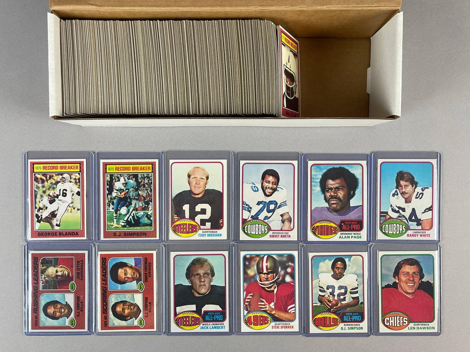 1976 Topps Football High-Grade Partial Set 463/528: Conditions vary, EXMT - NMMT with a few less, Sharp cards, Has most rookies from the set, Final photo with details
