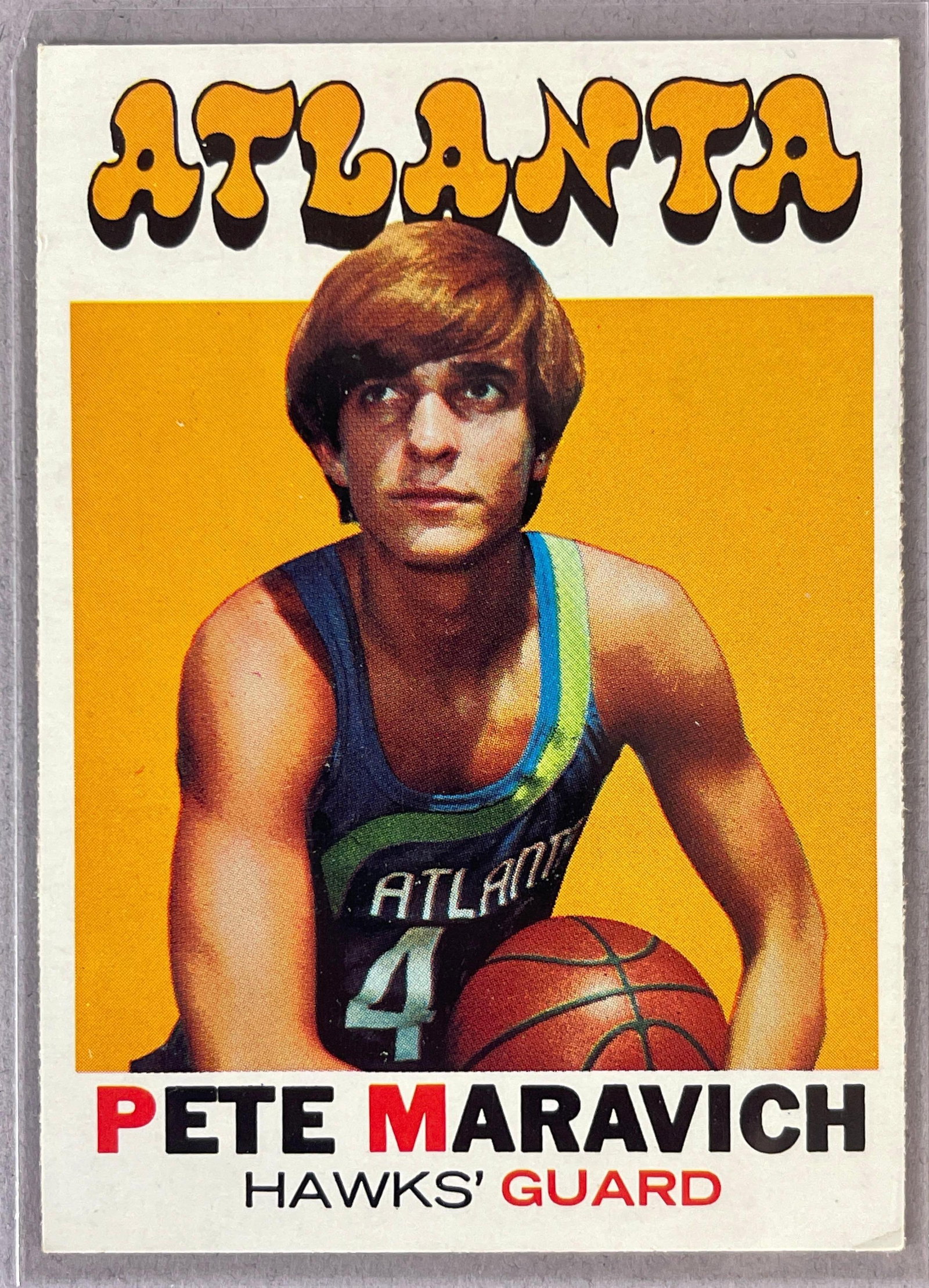 1971 Topps Pete Maravich #55: 1971 Topps Pete Maravich #55, VGEX - EX, 2nd Year
