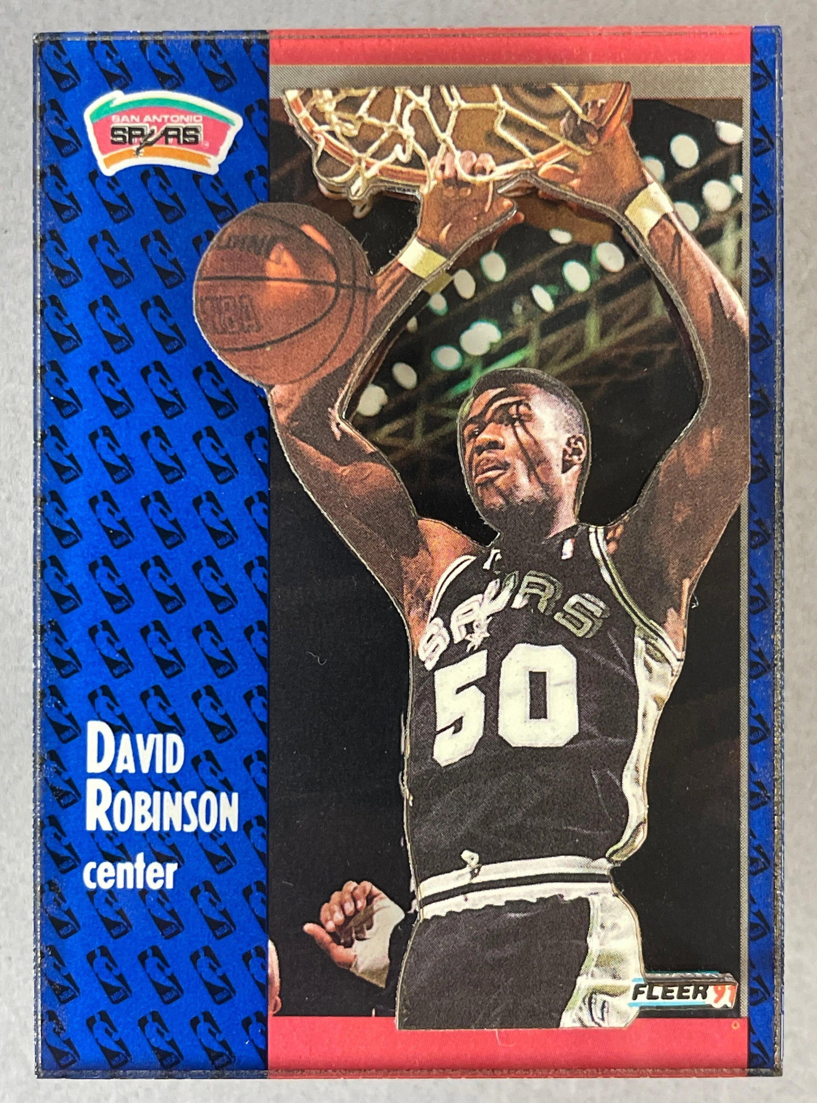 Rare 1991 Fleer 3D David Robinson #187 with Original Bag: Ready to Grade, NMMT or Better