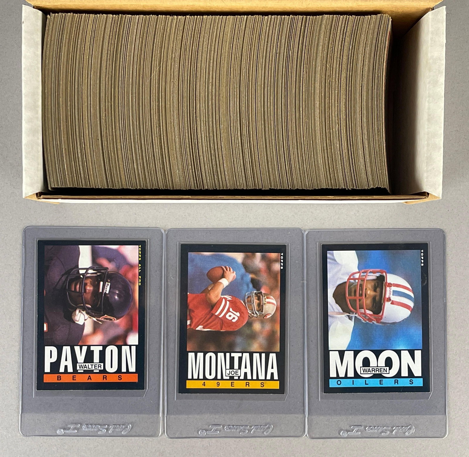1985 Topps Football Complete High-Grade Set: Conditions vary, EXMT - NMMT, Includes Warren Moon Rookie, and More