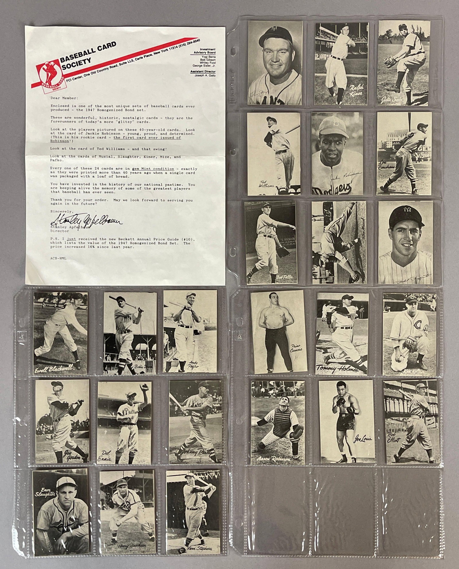 1947 Homogenized Bond Bread Square Corners Set with Jackie Robinson (1 of 4)