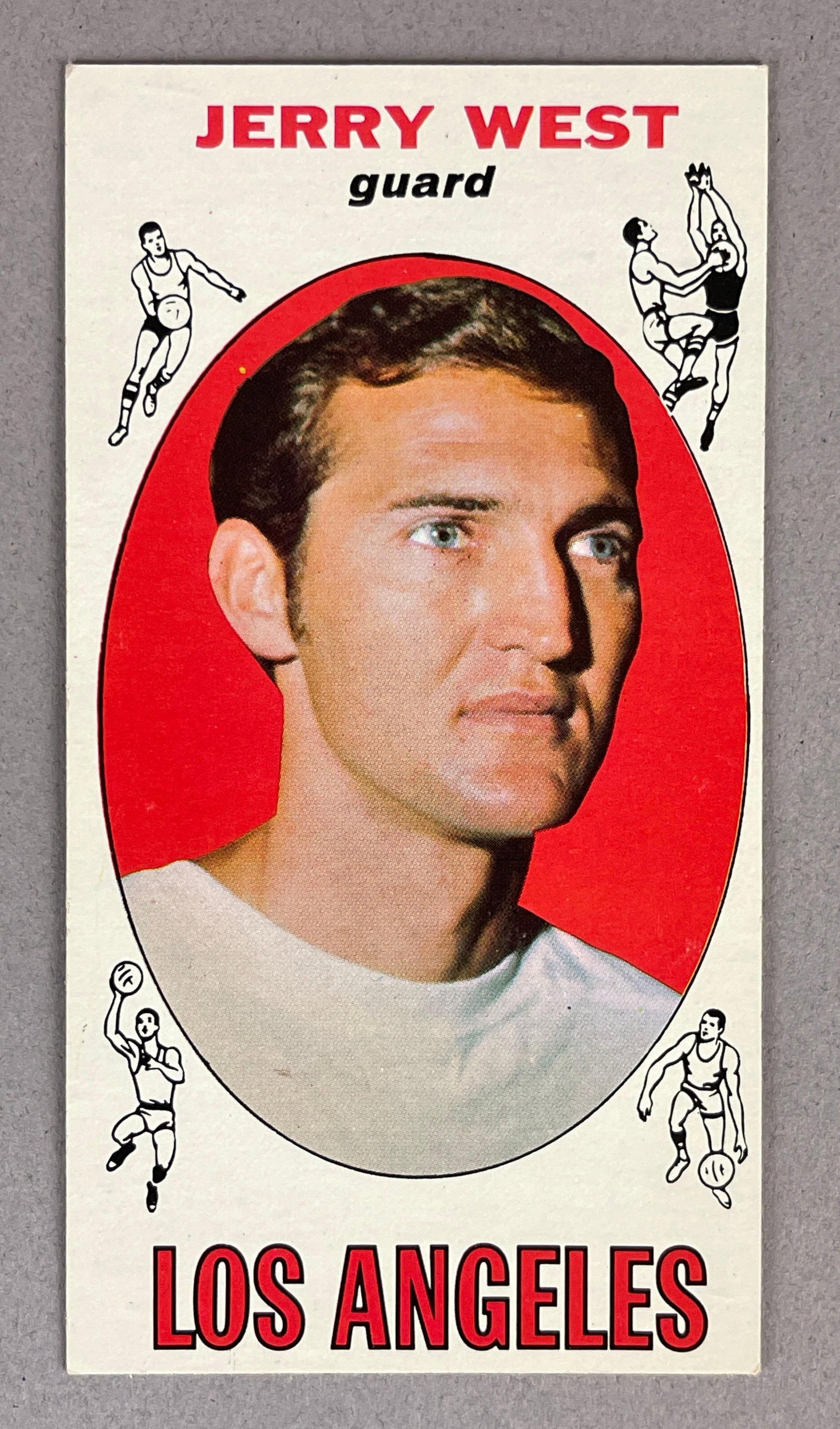 1969 Topps Basketball Jerry West #90: 1969 Topps Basketball Jerry West #90 EX