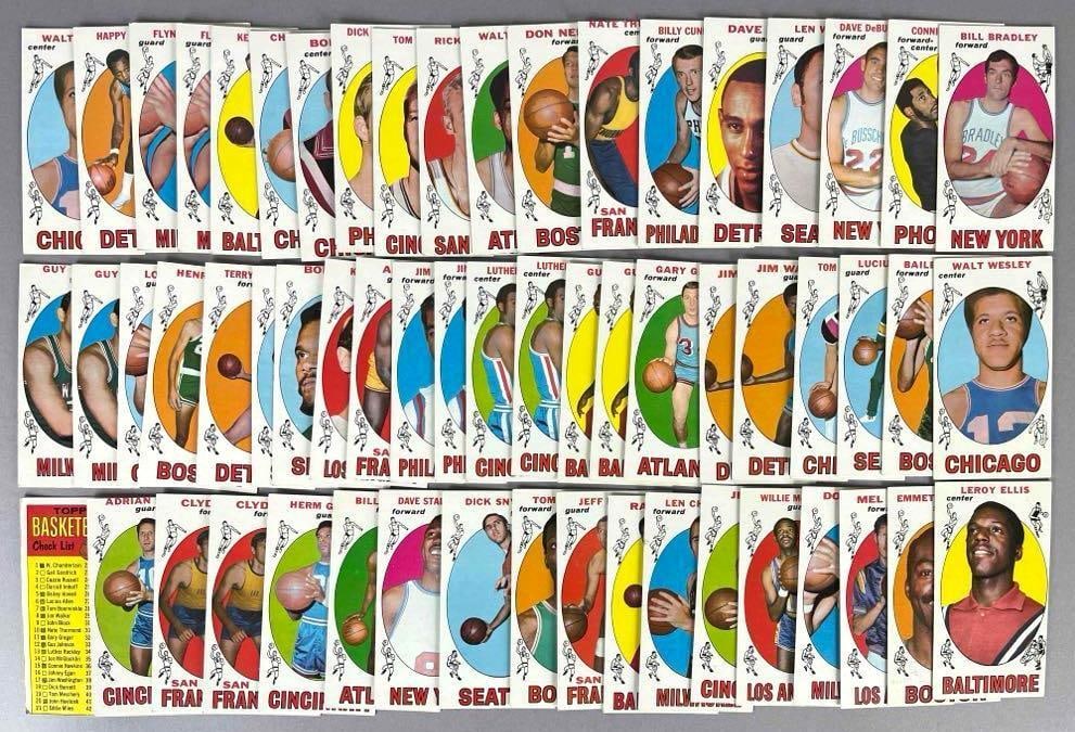 59 - 1969 Basketball Cards with HOFs, Stars, and Rookies (1 of 2)