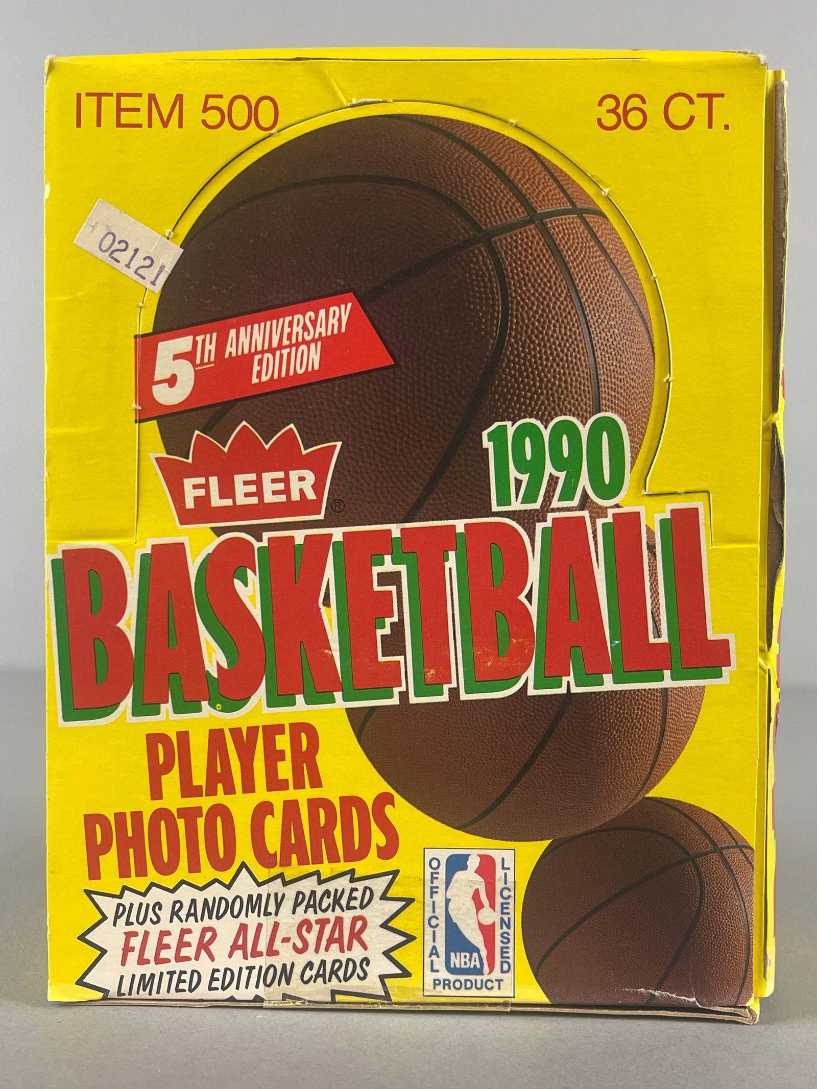 1990 Fleer Basketball Wax Box (1 of 4)