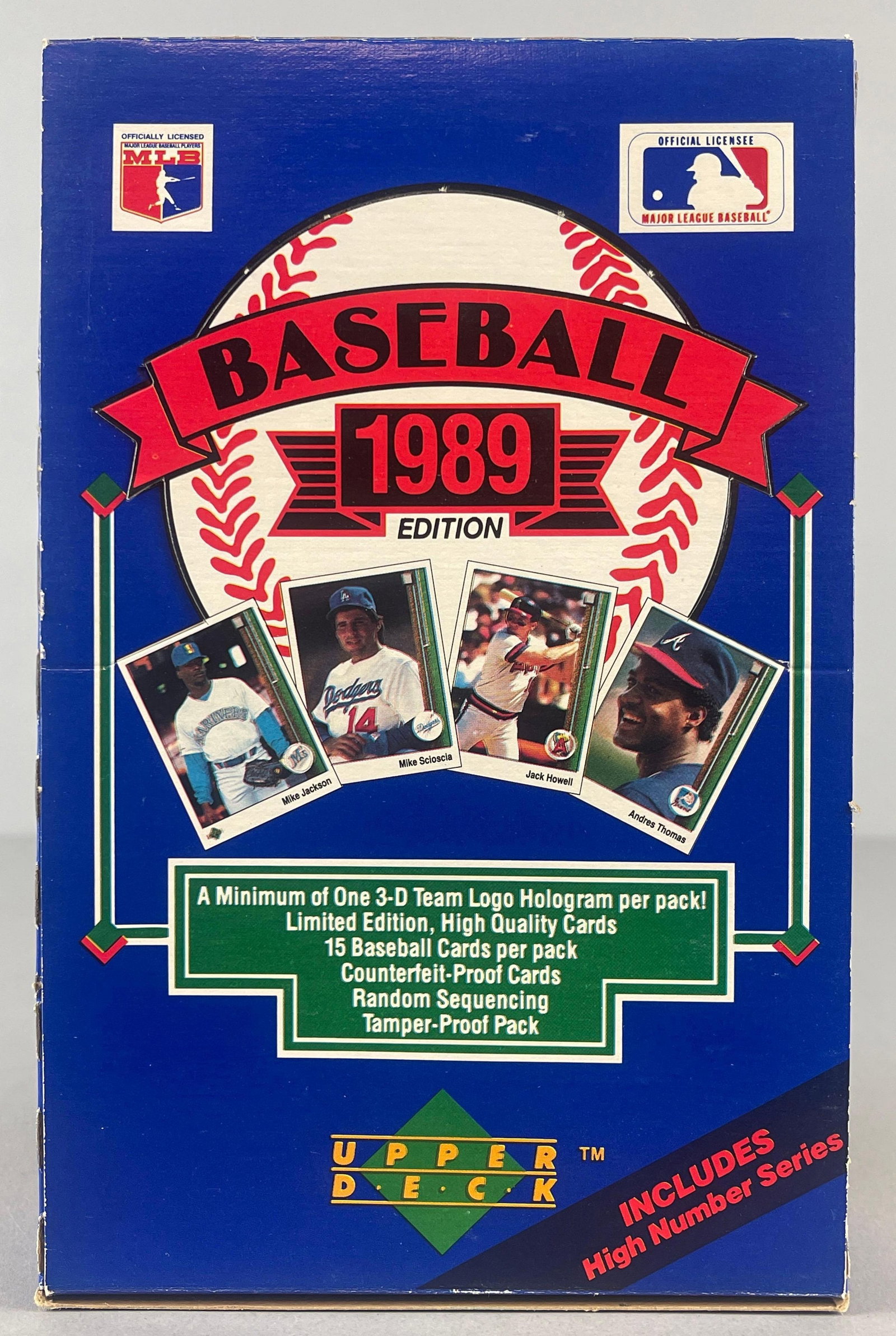 1989 Upper Deck Baseball High Series Wax Box: Possible Ken Griffey Jr. Rookie