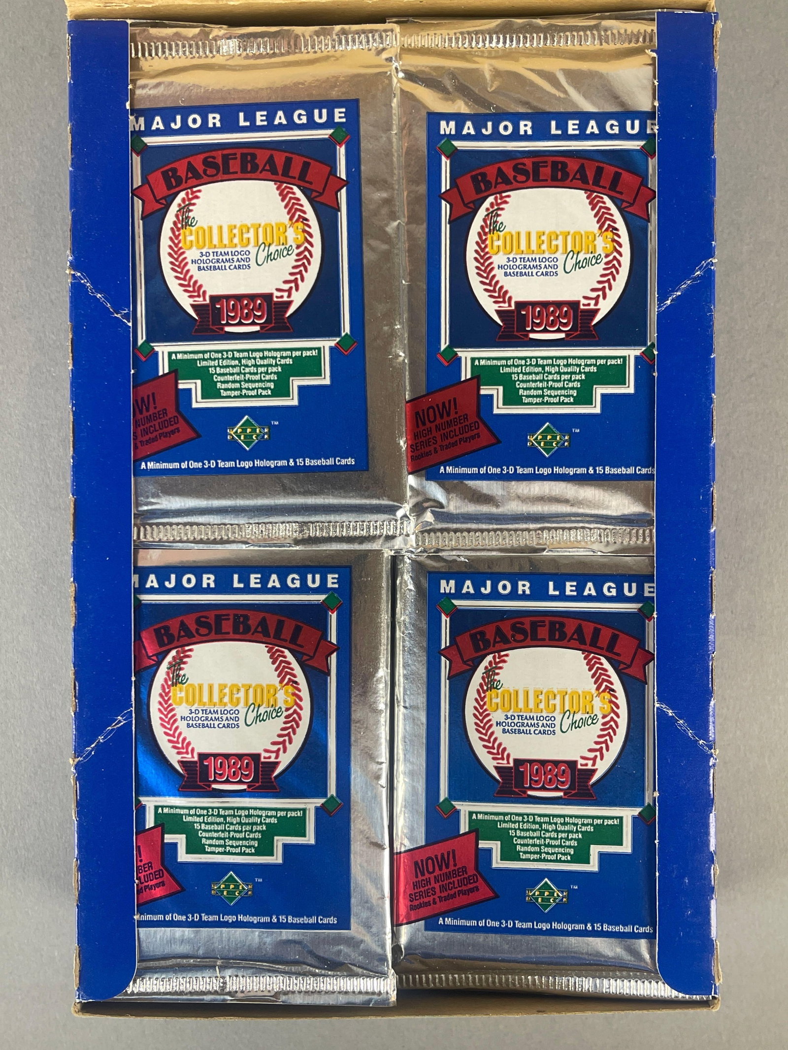 1989 Upper Deck Baseball High Series Wax Box - 4