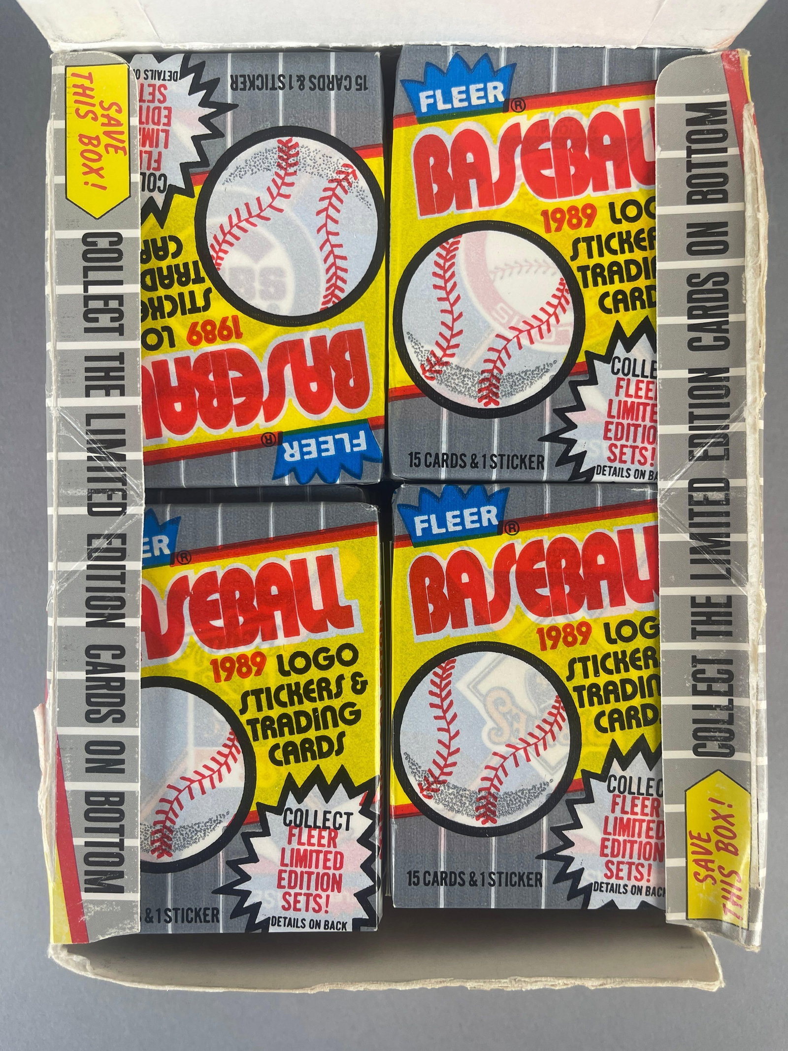 1989 Fleer Baseball Wax box - 5