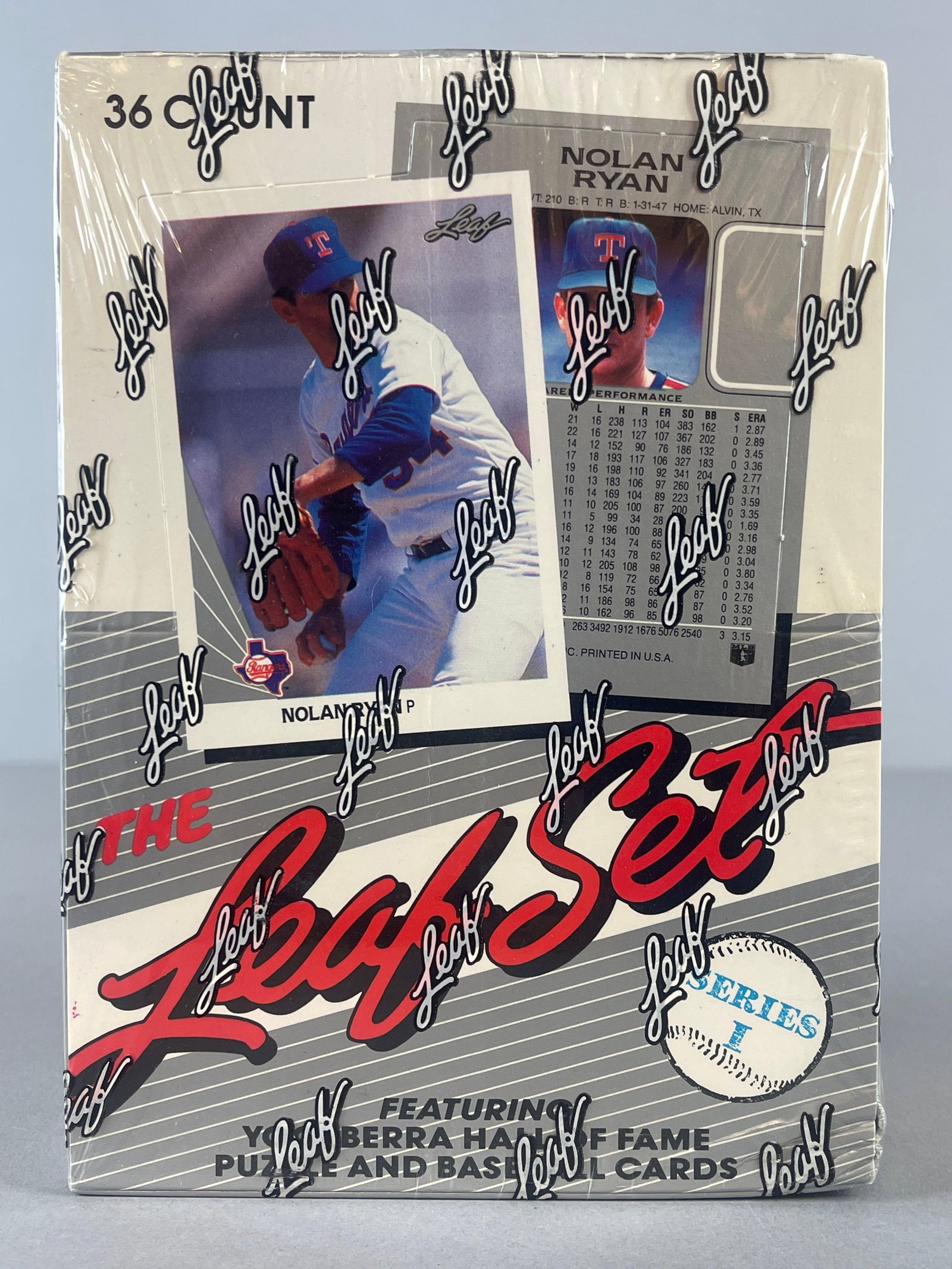 1990 Leaf Baseball Factory Sealed Series 1 Wax Box: 1990 Leaf Baseball Factory Sealed Series 1 Wax Box