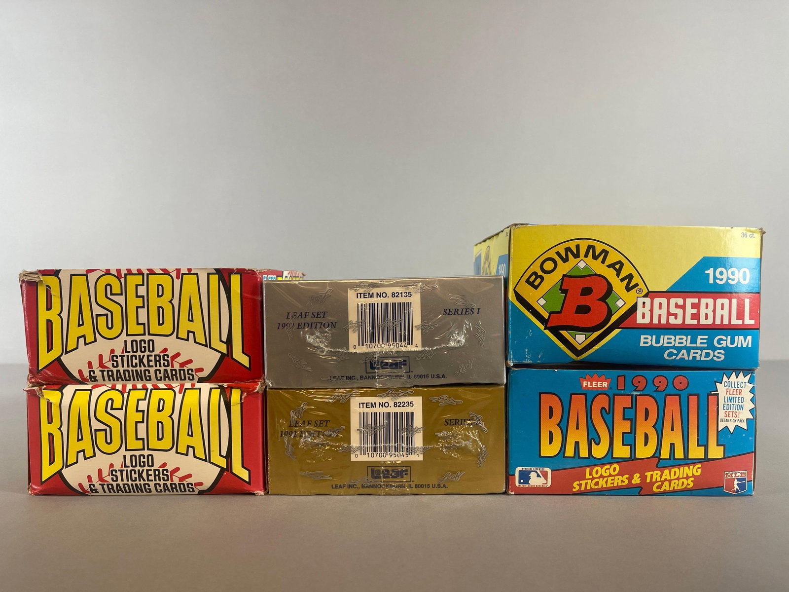 6 - 1990 - 92 Baseball Unopened Wax Boxes - 3