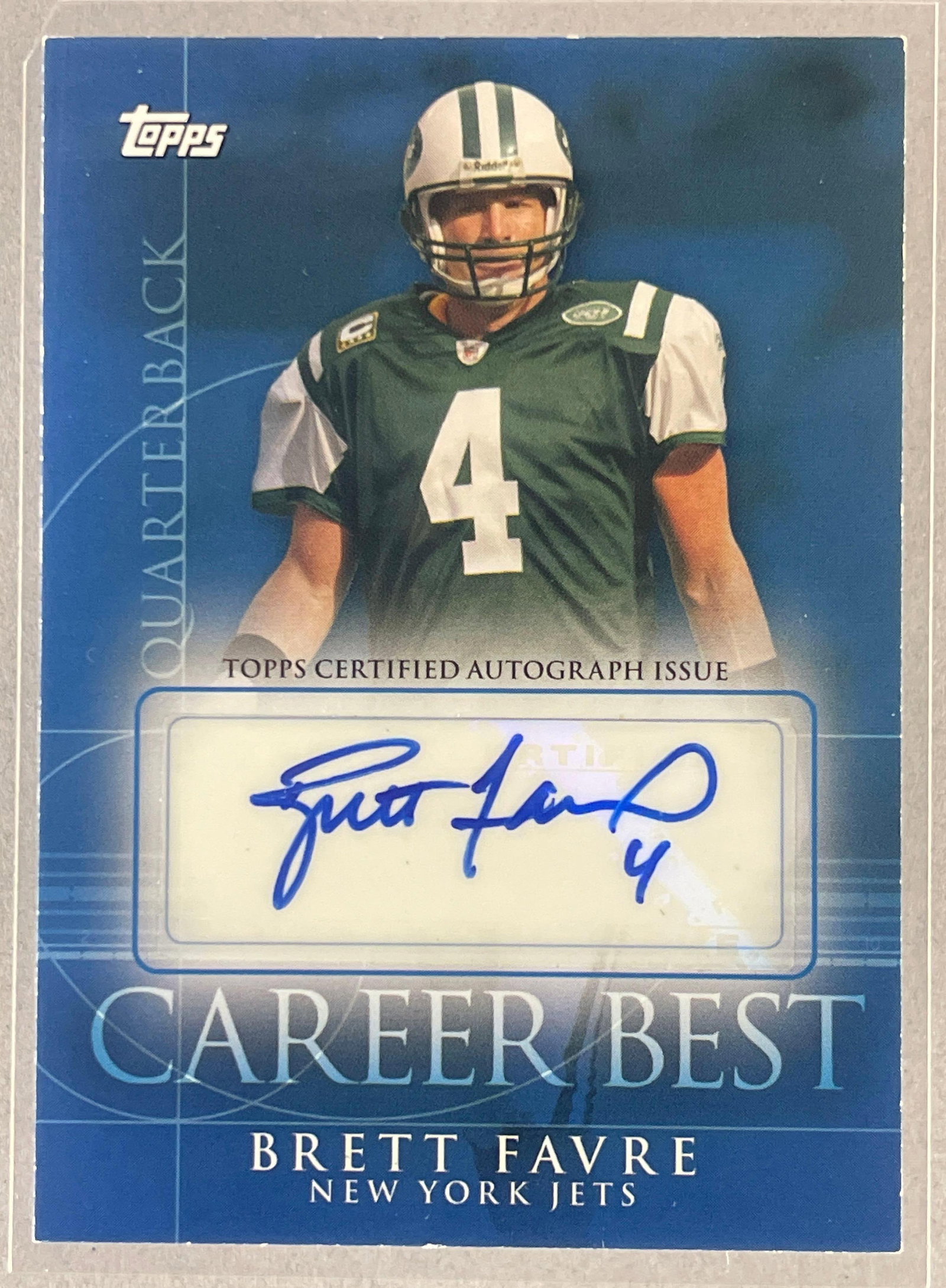 2009 Topps Career Best Auto Brett Favre: 2009 Topps Career Best Auto Brett Favre?#CBA-BF