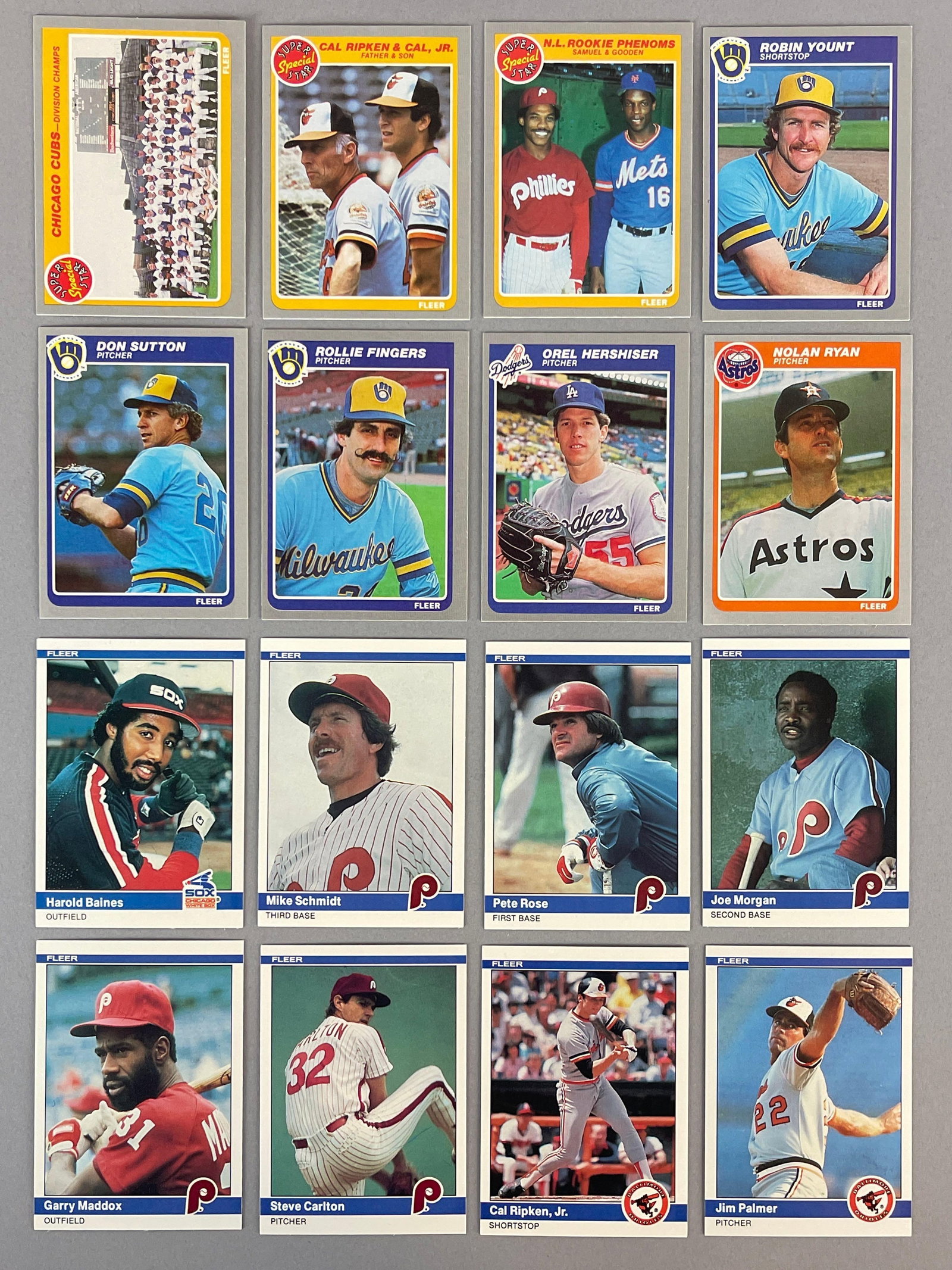 1984 and 85 Fleer Baseball Complete High-Grade Set - 2