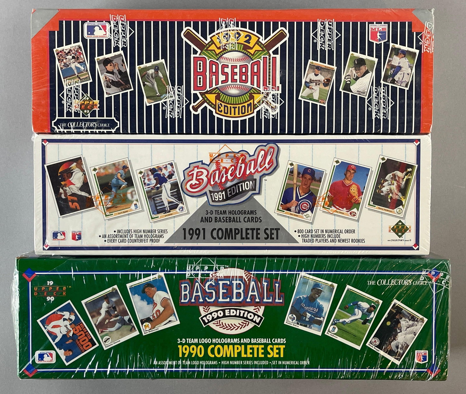 1990 - 92 Upper Deck Factory Sealed Sets (1 of 2)