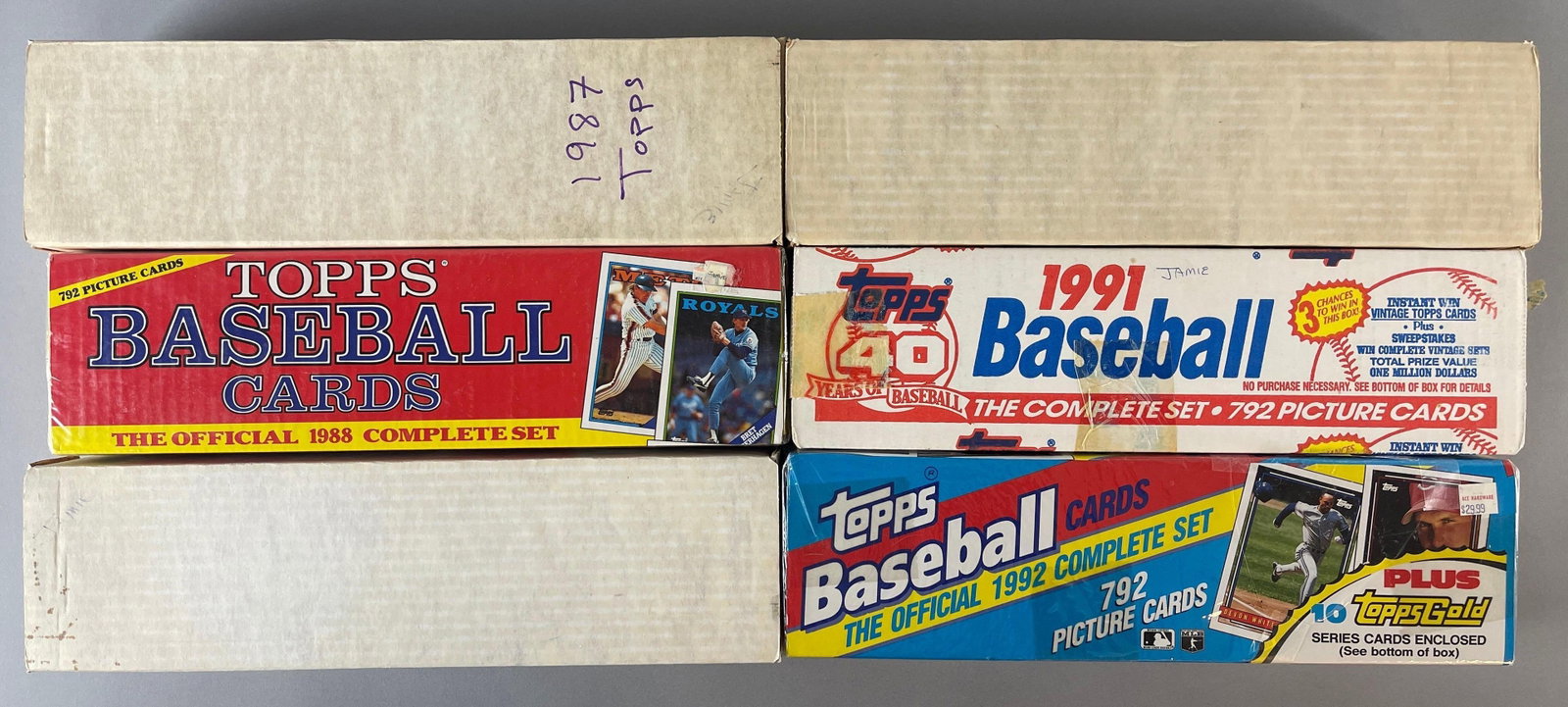 1987 - 92 Topps Baseball Complete Sets (1 of 2)