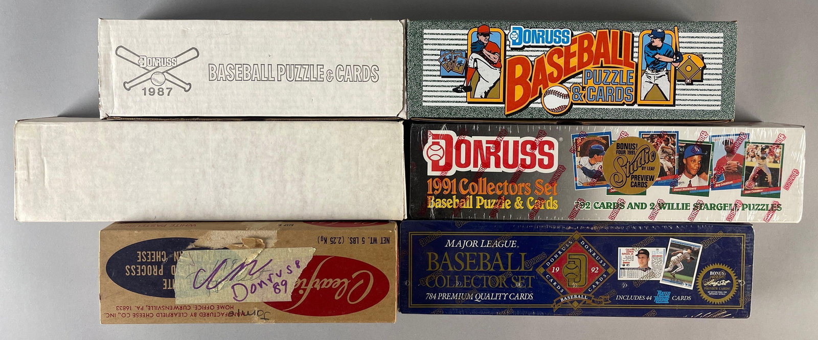 1987 - 92 Donruss Baseball Sets: 6 sets, 1987 - 92 Donruss Baseball Sets, 1988 and 89 are not factory sealed