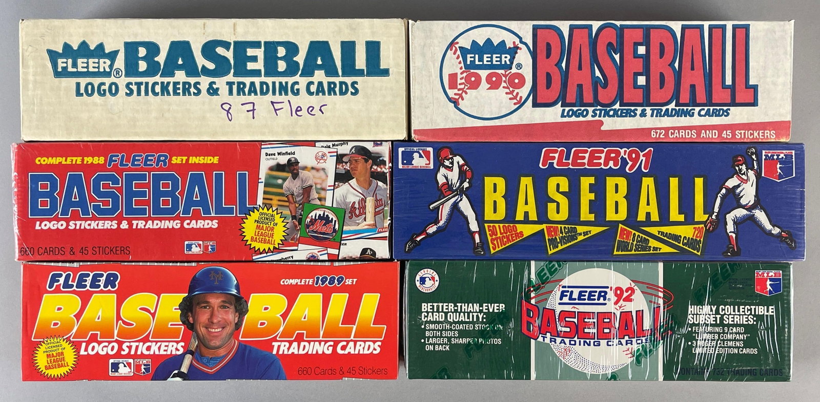 1987 - 92 Fleer Factory Sealed Sets (1 of 2)