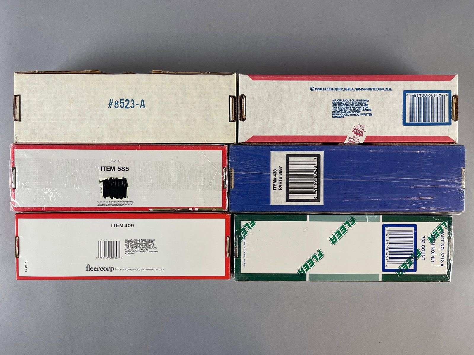1987 - 92 Fleer Factory Sealed Sets - 2