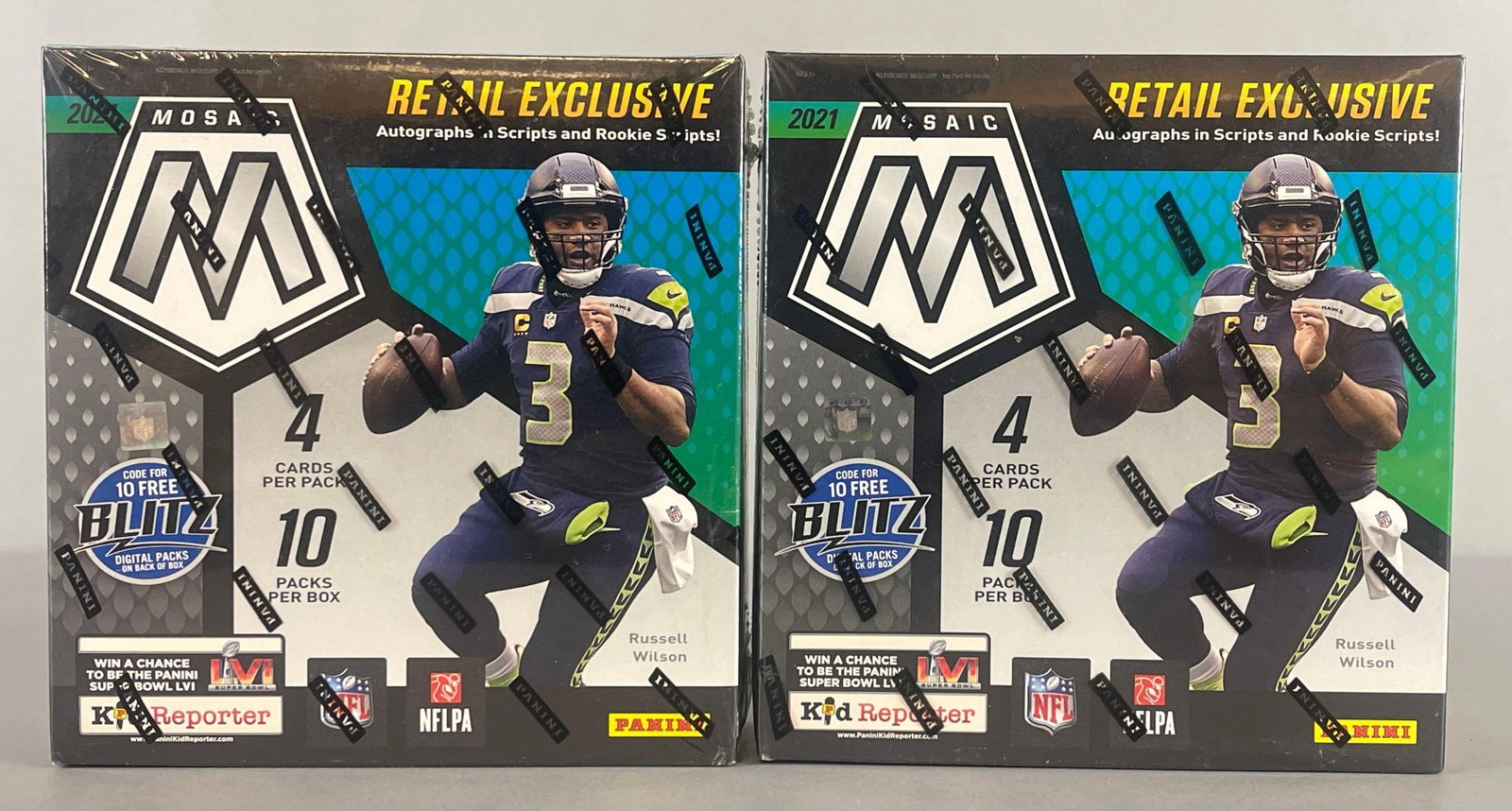 2 - 2021 Mosaic Football Mega Boxes: 2 - 2021 Mosaic football Mega Boxes